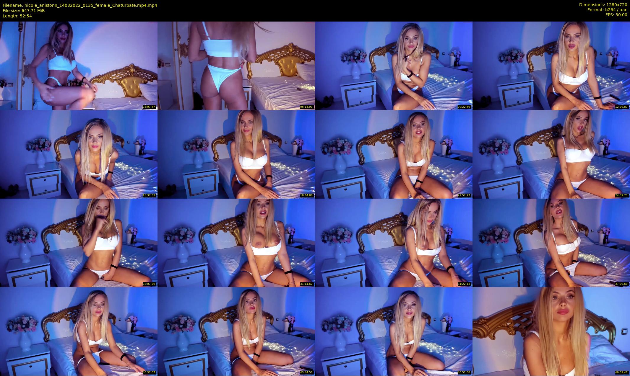 nicole_anistonn — 53 minute Chaturbate female cam show recording, 720p, Mar 14, 2022