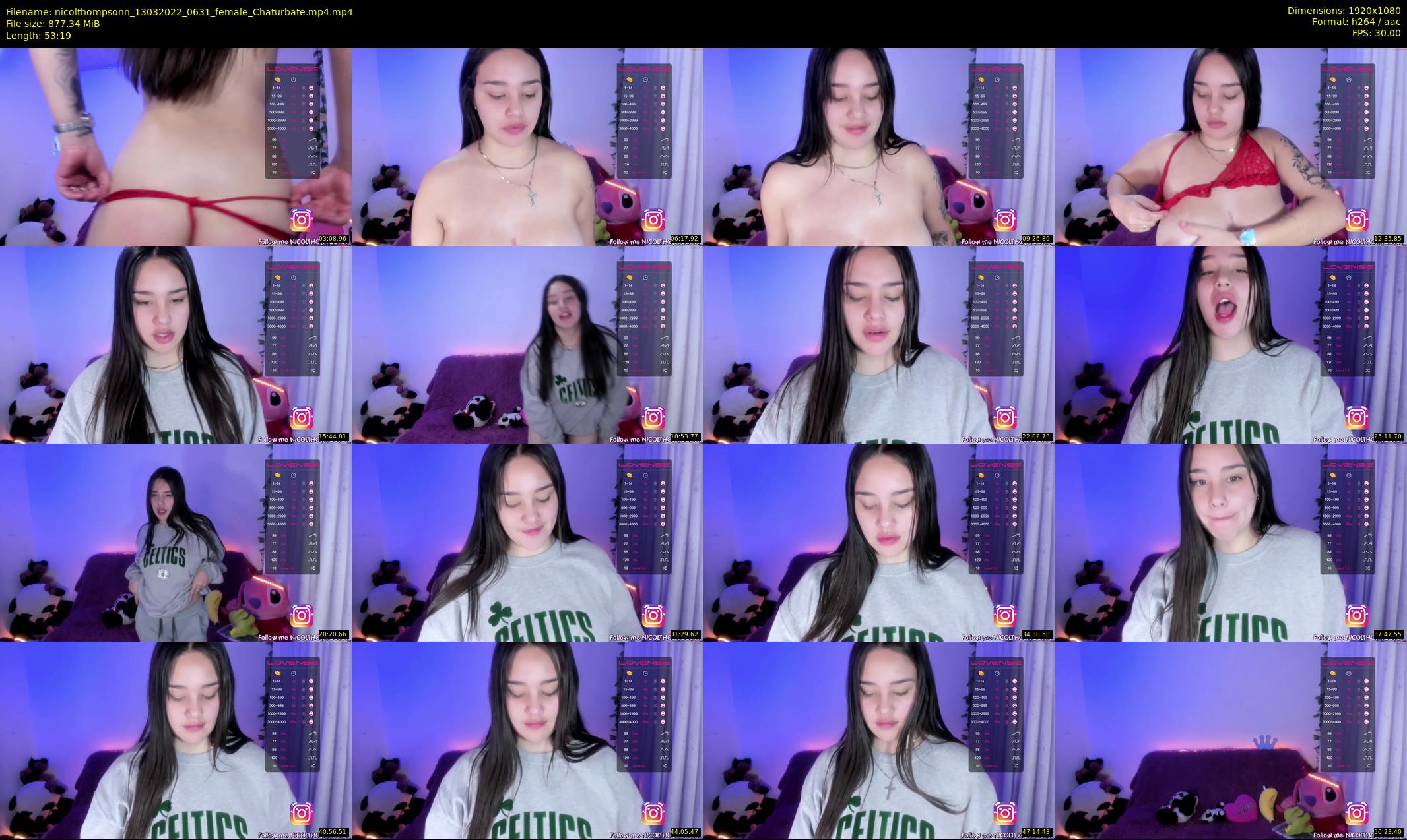 nicolthompsonn — 54 minute Chaturbate female cam show recording, 1080p, Mar 13, 2022