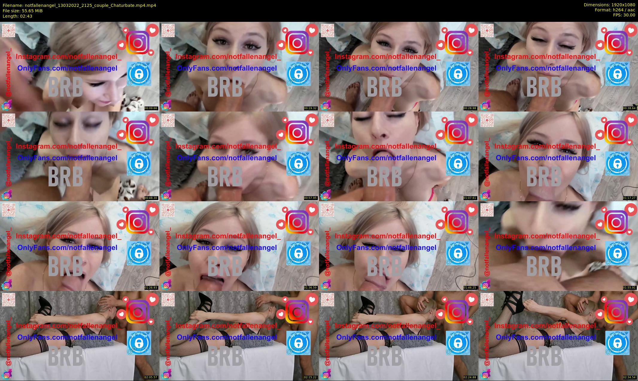 notfallenangel — 3 minute Chaturbate couple cam show recording, 1080p, Mar 13, 2022