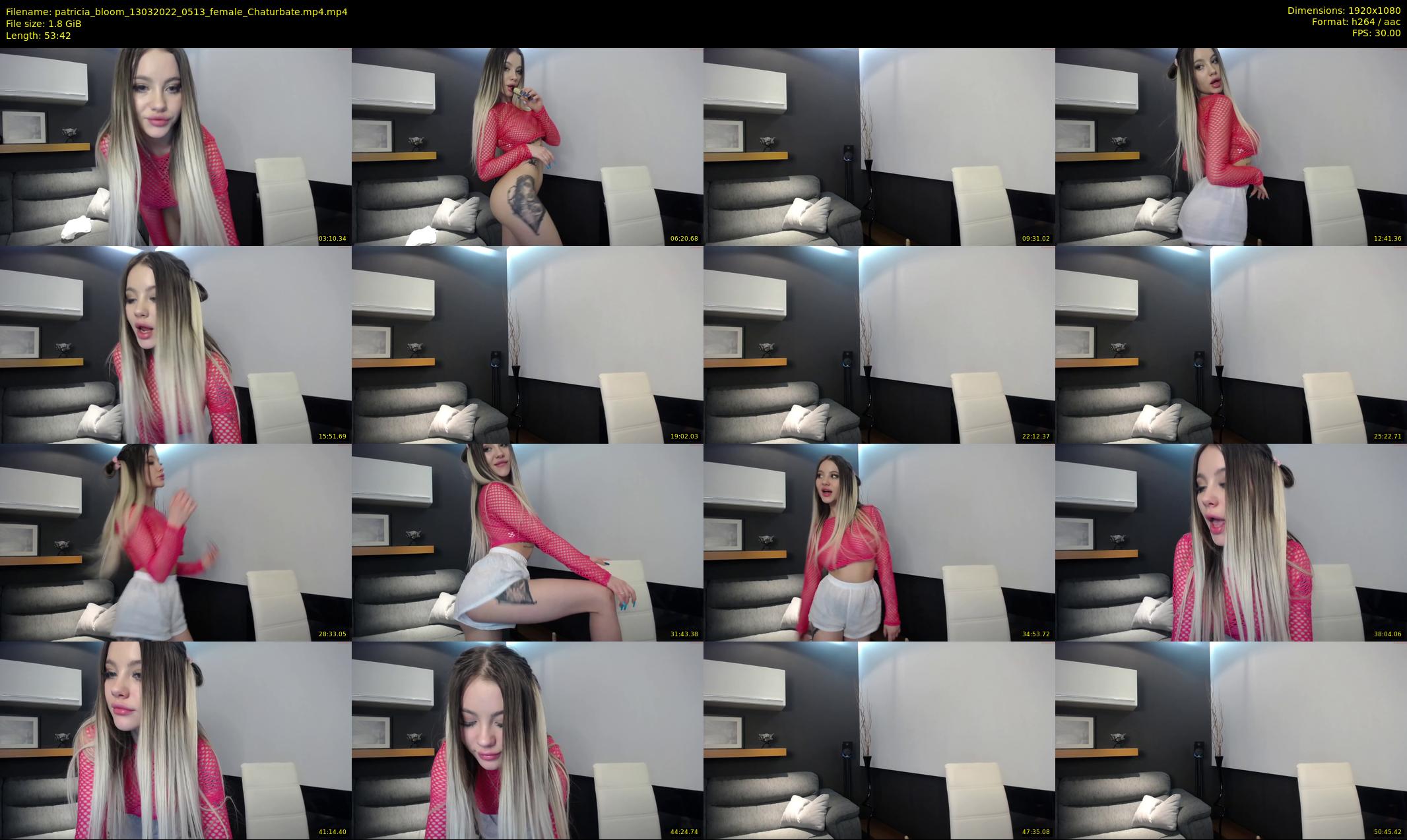 patricia_bloom — 54 minute Chaturbate female cam show recording, 1080p, Mar 13, 2022