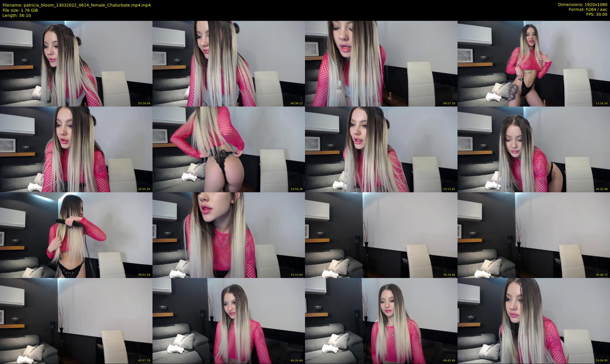 patricia_bloom — 57 minute Chaturbate female cam show recording, 1080p, Mar 13, 2022