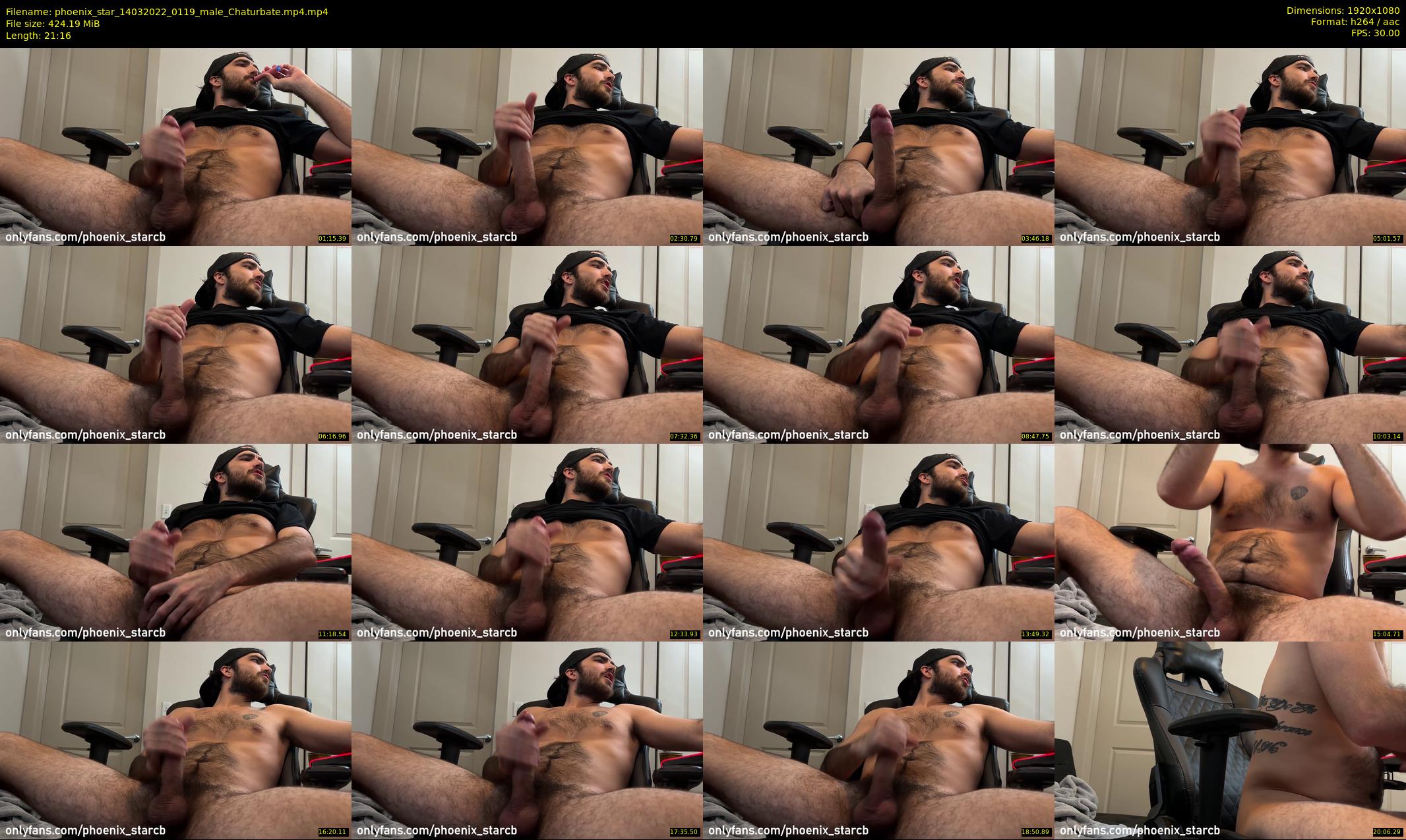 phoenix_star — 22 minute Chaturbate male cam show recording, 1080p, Mar 14, 2022