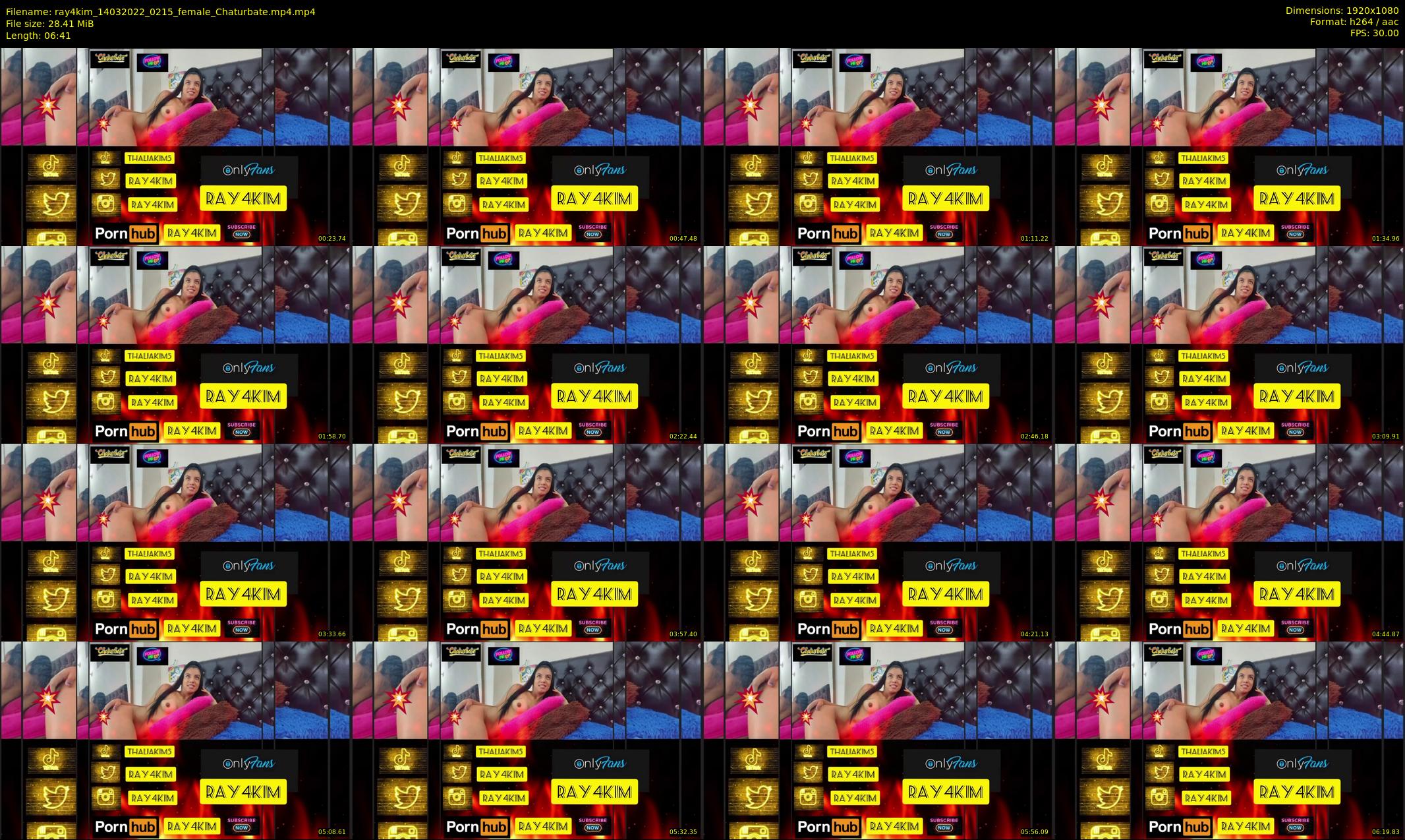 ray4kim — 7 minute Chaturbate couple cam show recording, 1080p, Mar 14, 2022