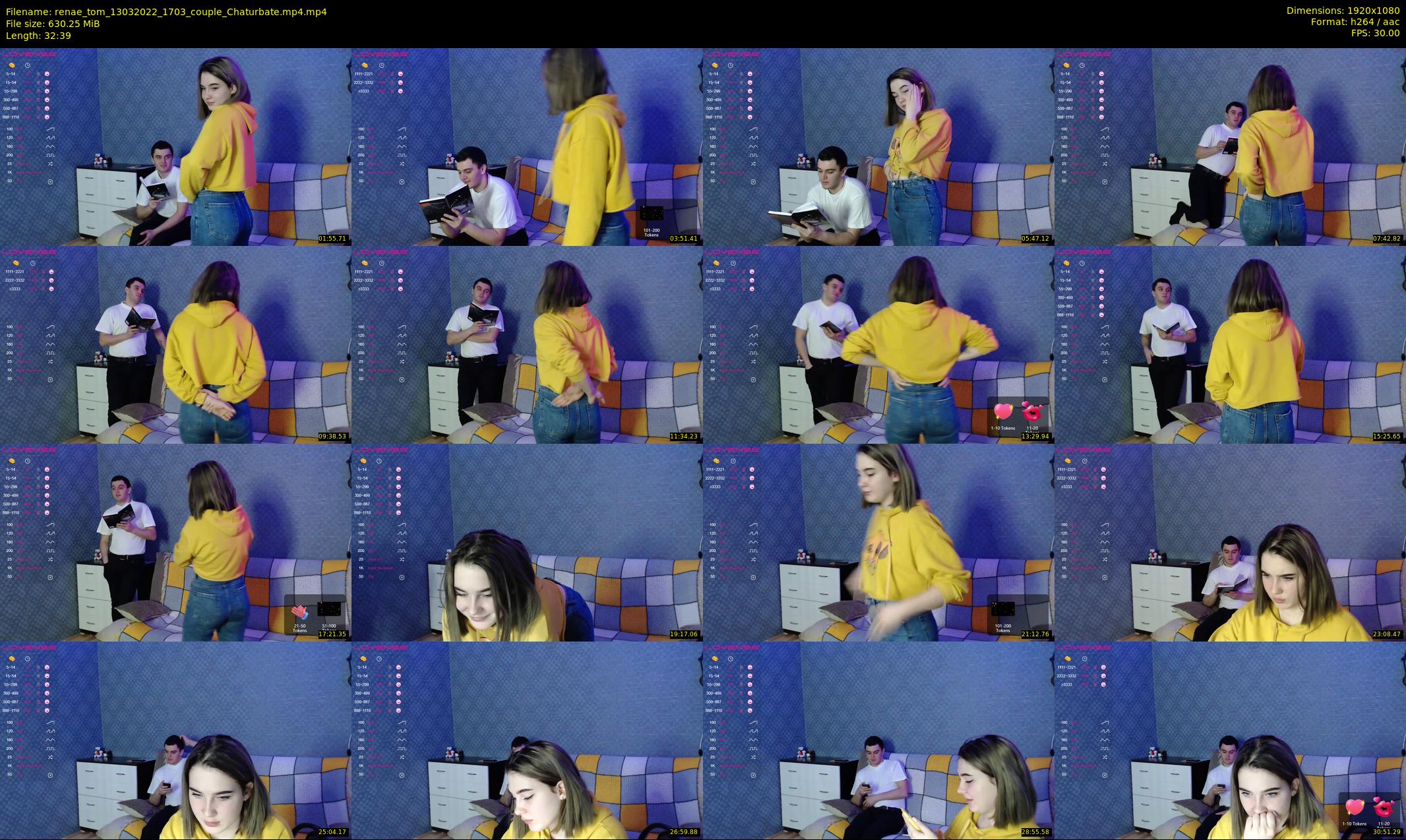 renae_tom — 33 minute Chaturbate couple cam show recording, 1080p, Mar 13, 2022