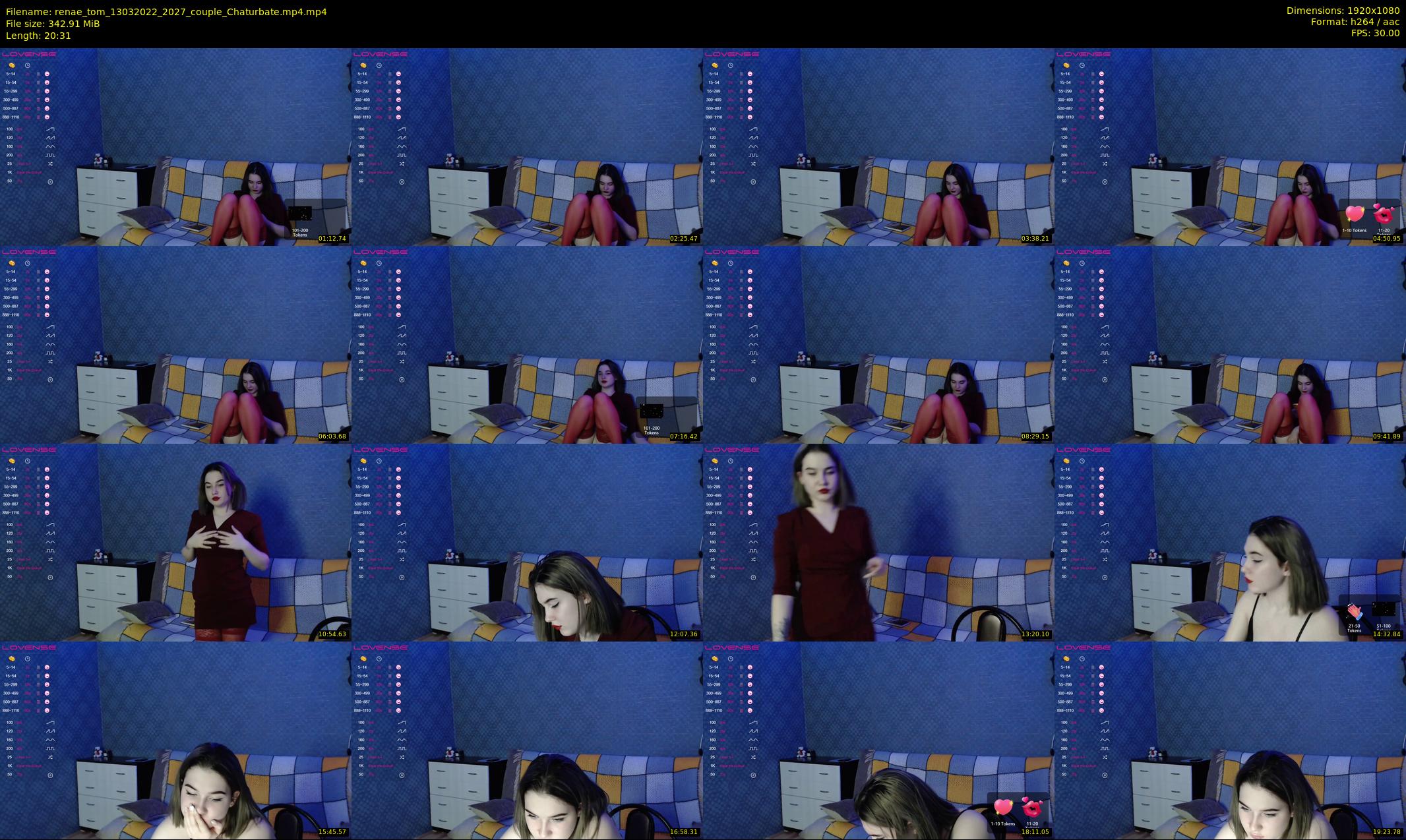 renae_tom — 21 minute Chaturbate couple cam show recording, 1080p, Mar 13, 2022
