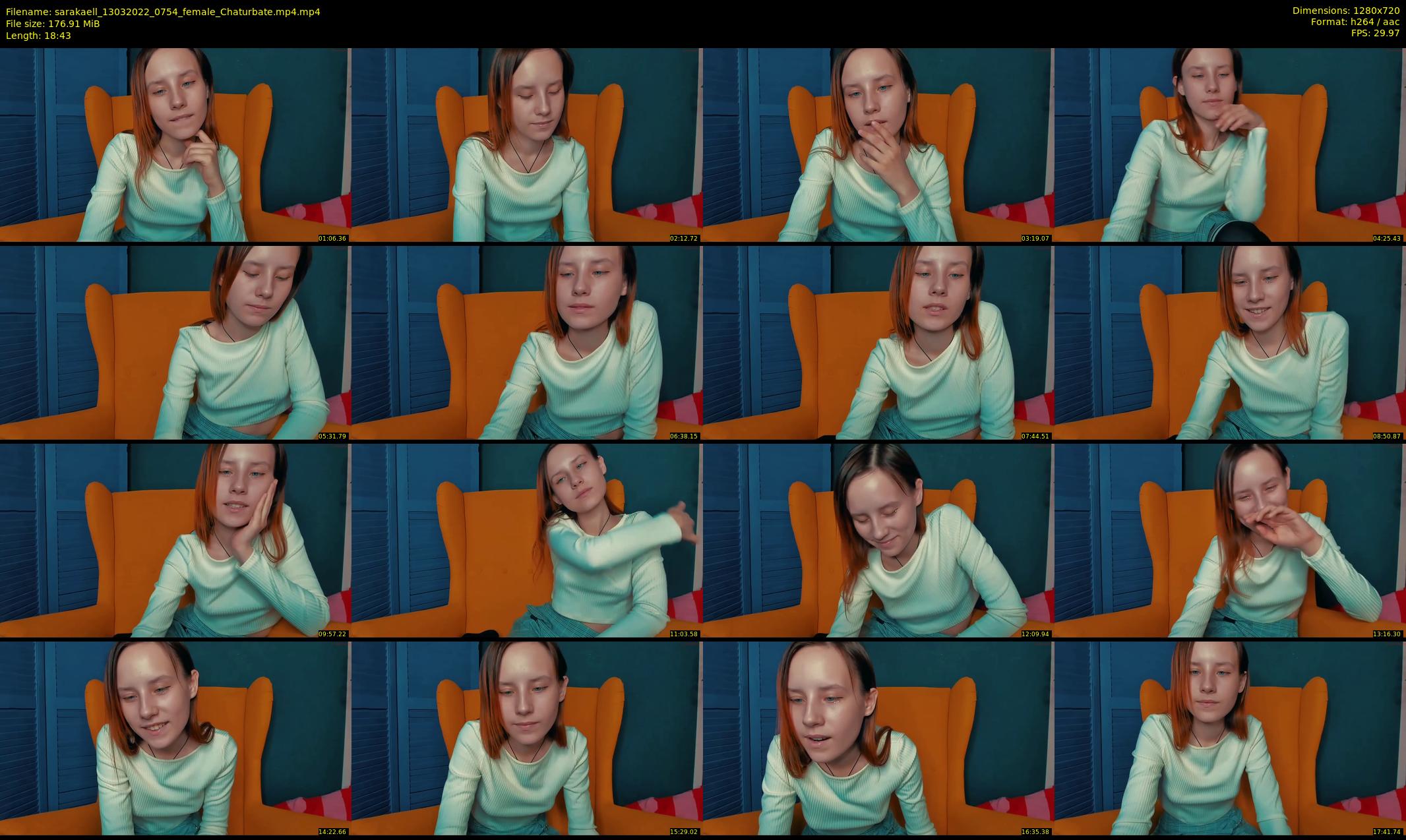 sarakaell — 19 minute Chaturbate female cam show recording, 720p, Mar 13, 2022
