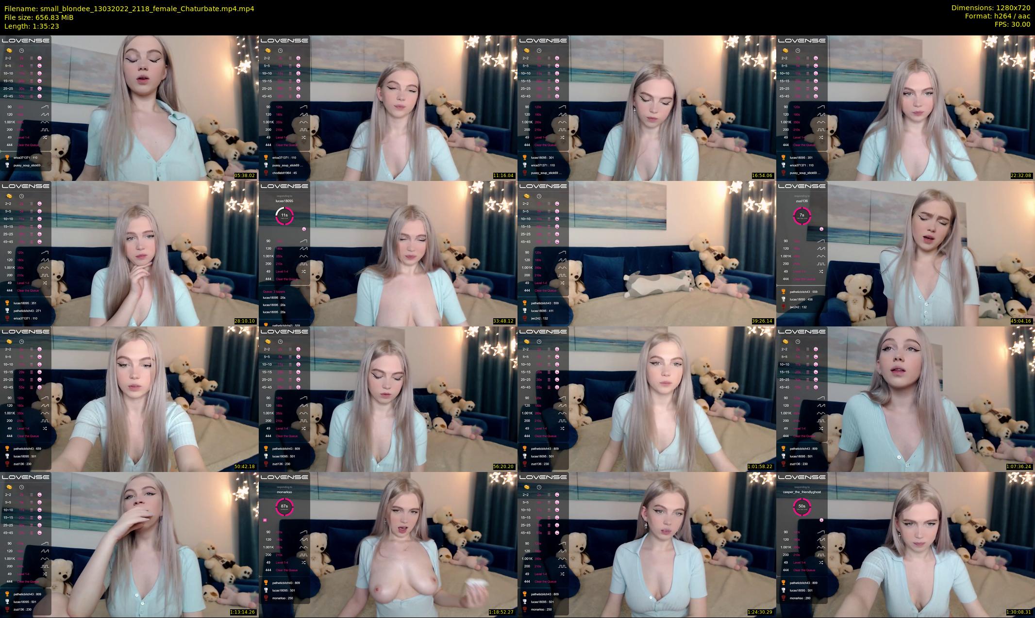 small_blondee — 96 minute Chaturbate female cam show recording, 720p, Mar 13, 2022