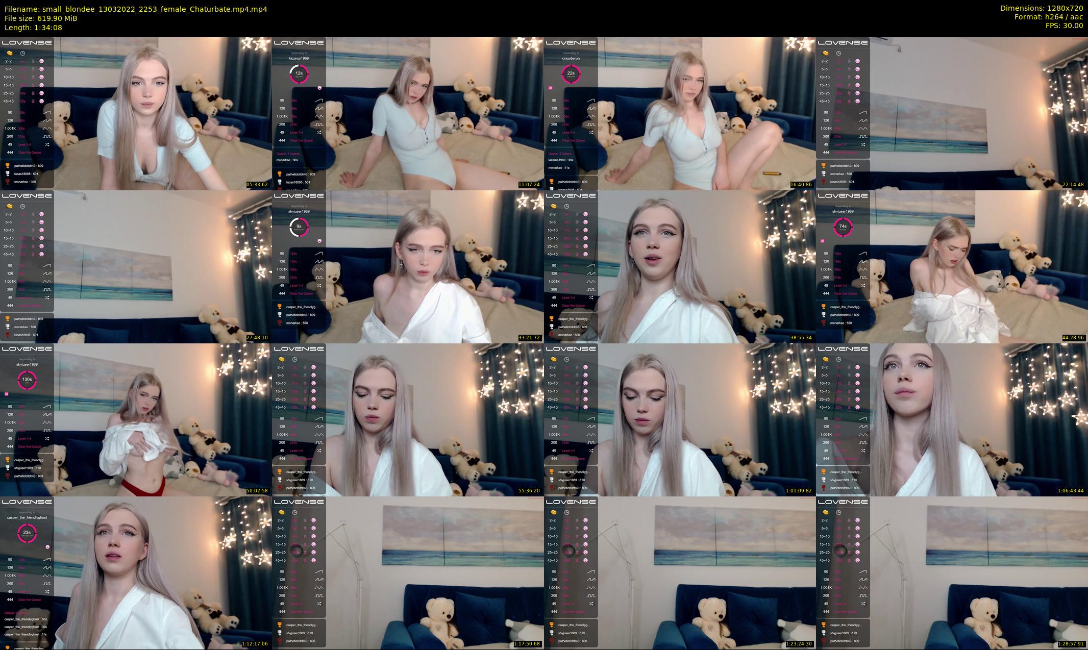 small_blondee — 95 minute Chaturbate female cam show recording, 720p, Mar 13, 2022