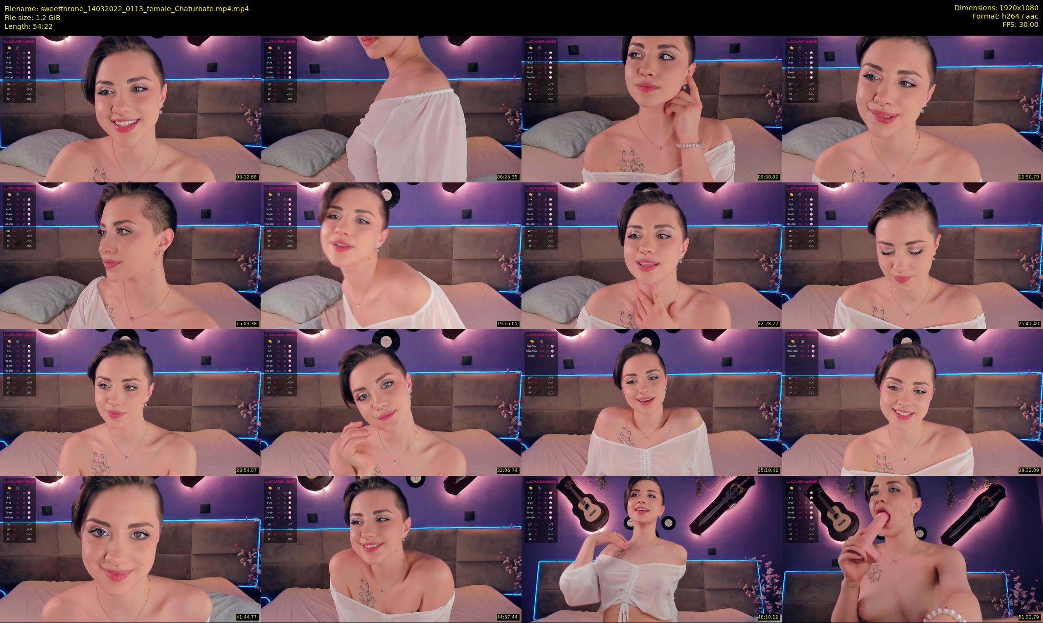 sweetthrone — 55 minute Chaturbate couple cam show recording, 1080p, Mar 14, 2022