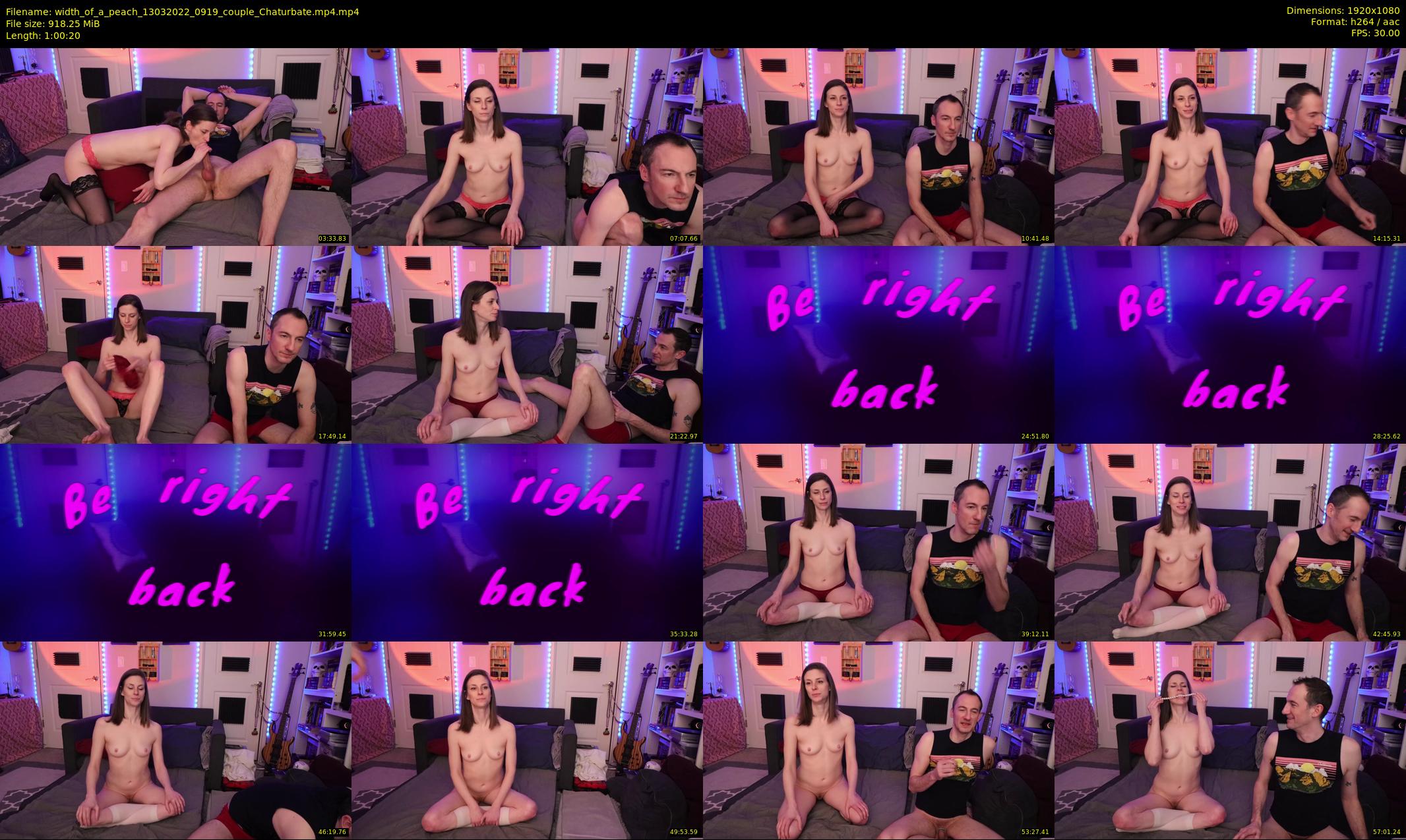 width_of_a_peach — 61 minute Chaturbate couple cam show recording, 1080p, Mar 13, 2022