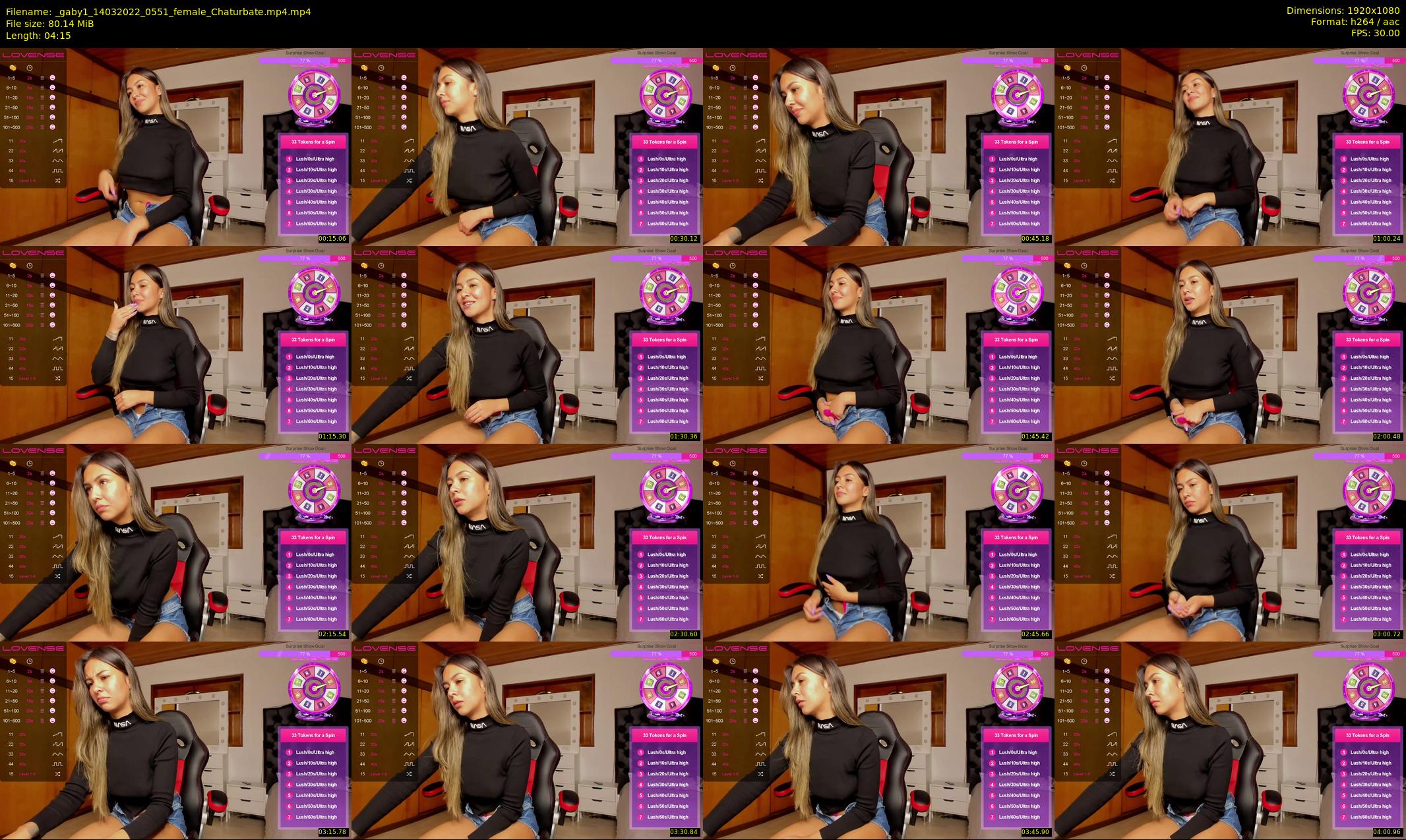 _gaby1 — 5 minute Chaturbate female cam show recording, 1080p, Mar 14, 2022