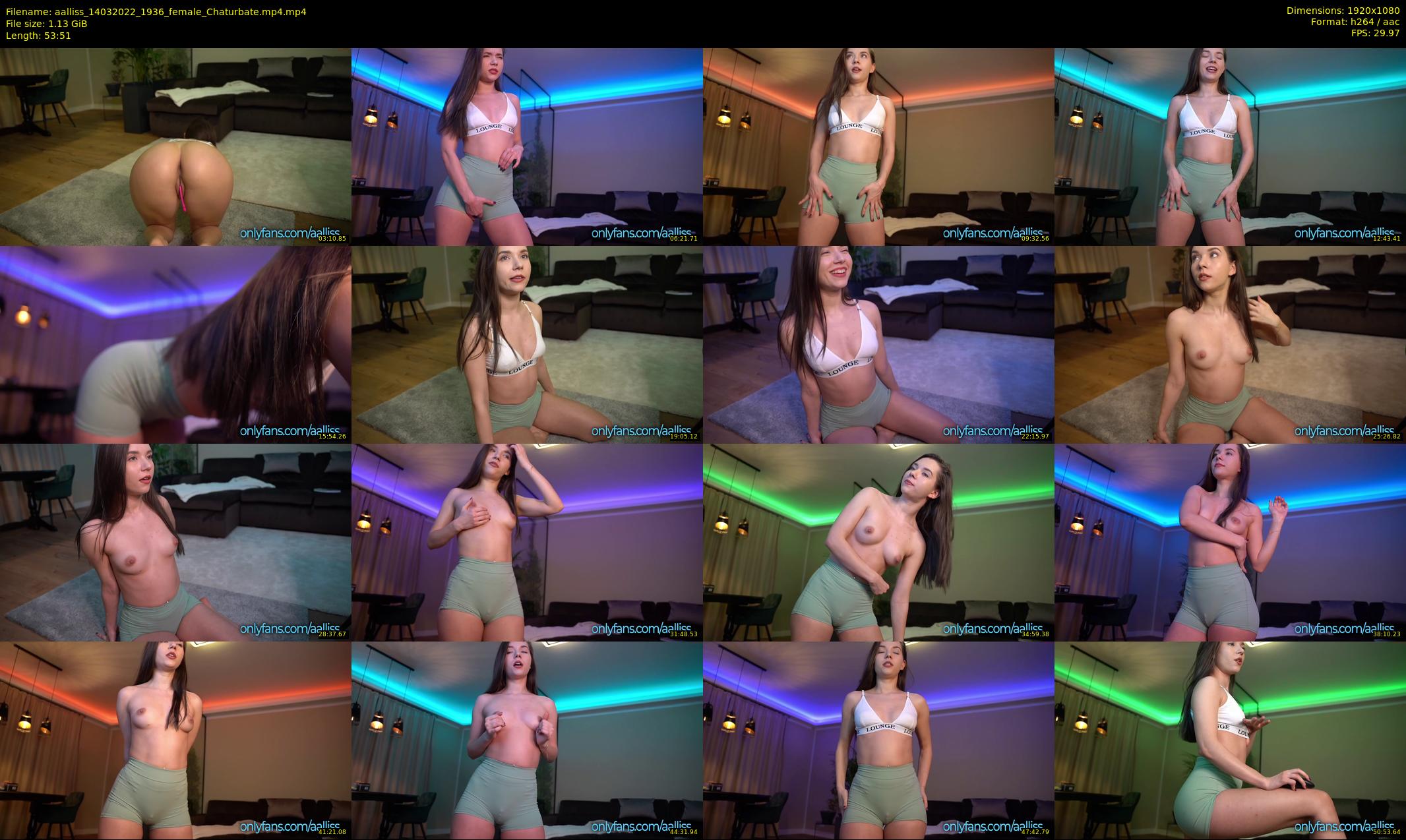 aalliss — 54 minute Chaturbate female cam show recording, 1080p, Mar 14, 2022
