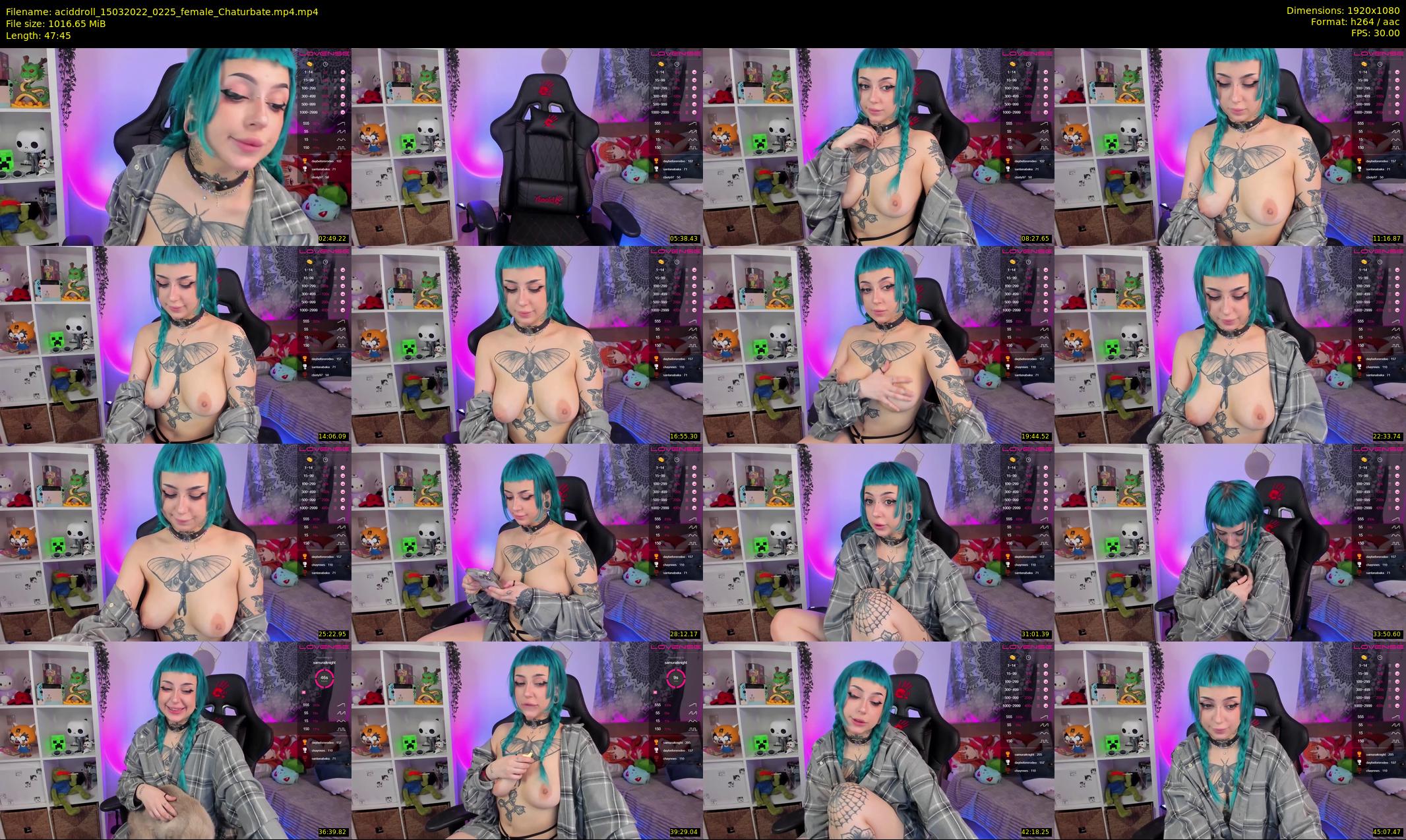aciddroll — 48 minute Chaturbate female cam show recording, 1080p, Mar 15, 2022