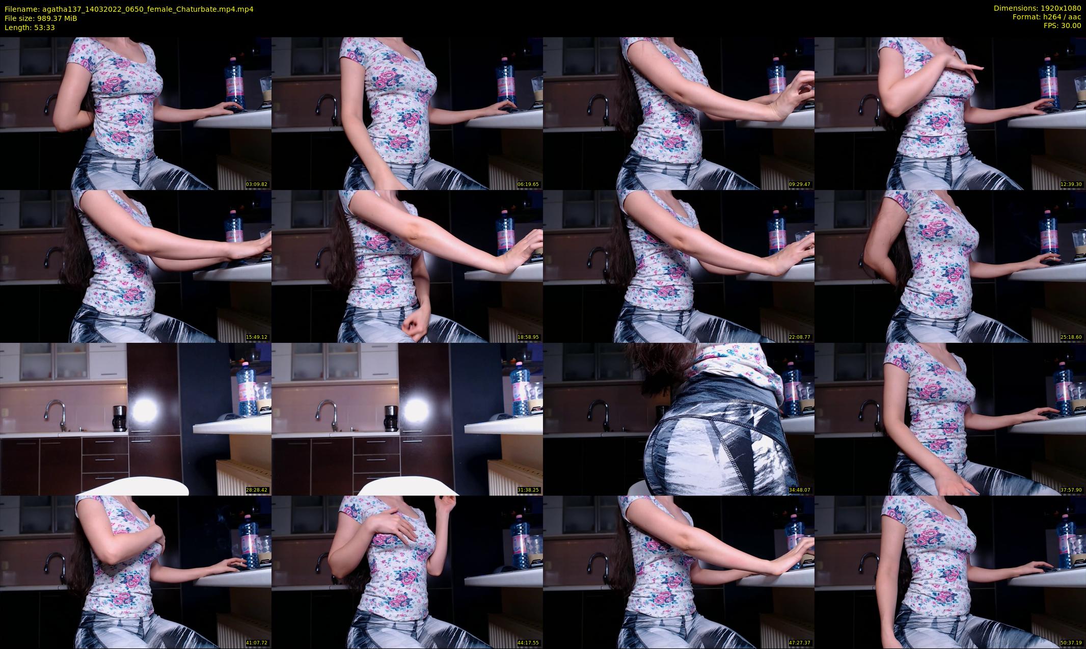 agatha137 — 54 minute Chaturbate female cam show recording, 1080p, Mar 14, 2022