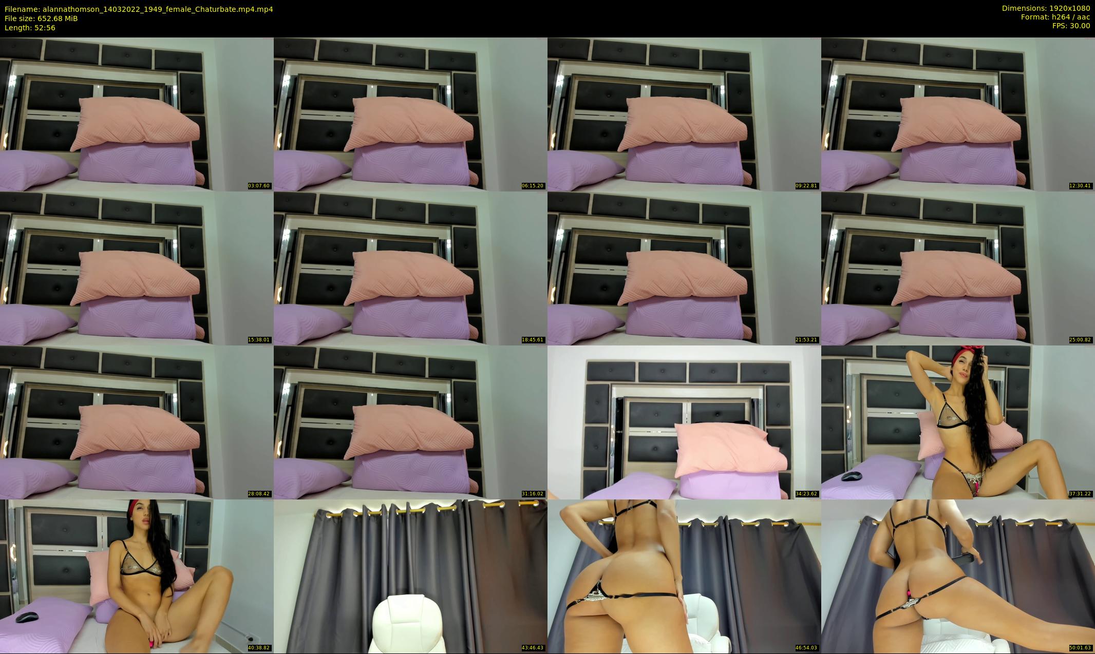 alannathomson — 53 minute Chaturbate female cam show recording, 1080p, Mar 14, 2022
