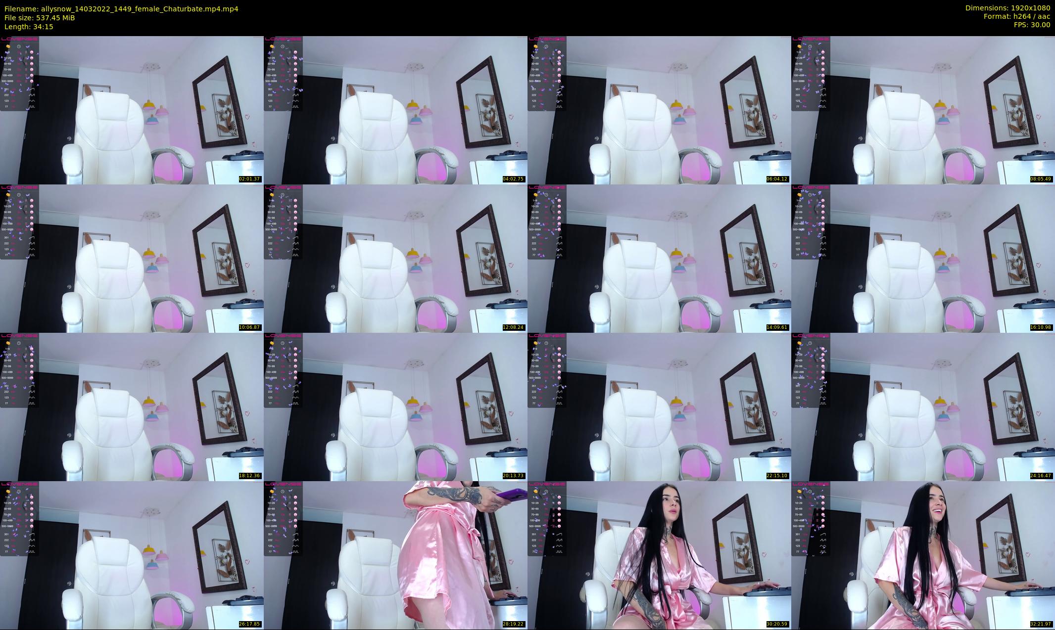 allysnow — 35 minute Chaturbate female cam show recording, 1080p, Mar 14, 2022