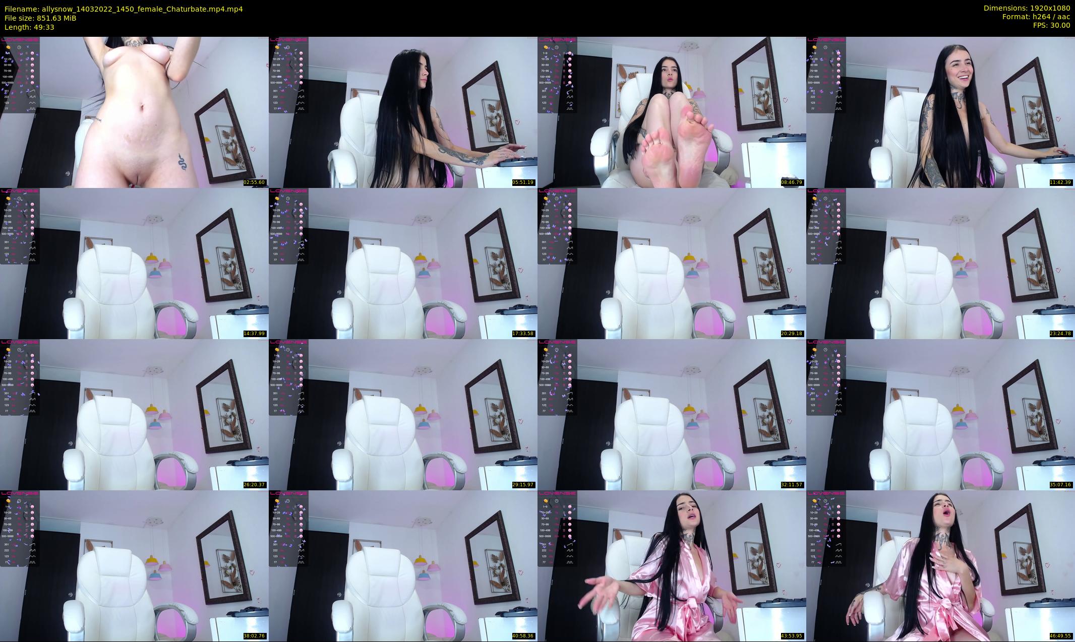 allysnow — 50 minute Chaturbate female cam show recording, 1080p, Mar 14, 2022