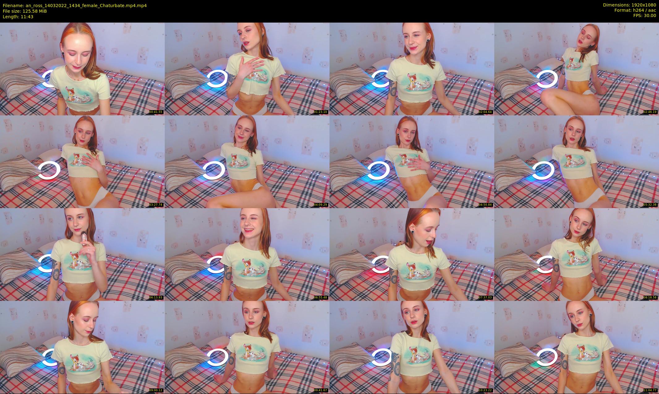 an_ross — 12 minute Chaturbate female cam show recording, 1080p, Mar 14, 2022
