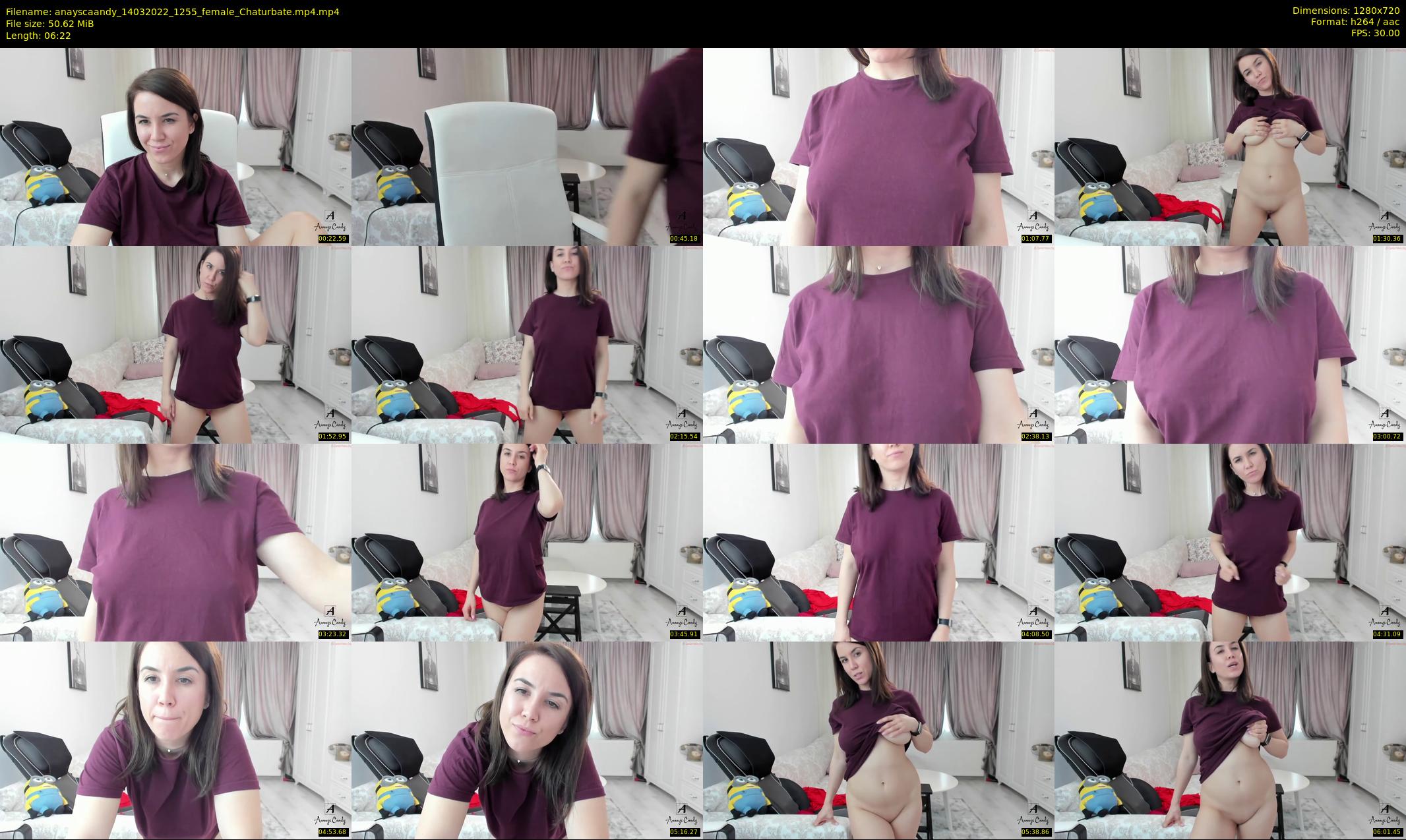 anayscaandy — 7 minute Chaturbate female cam show recording, 720p, Mar 14, 2022