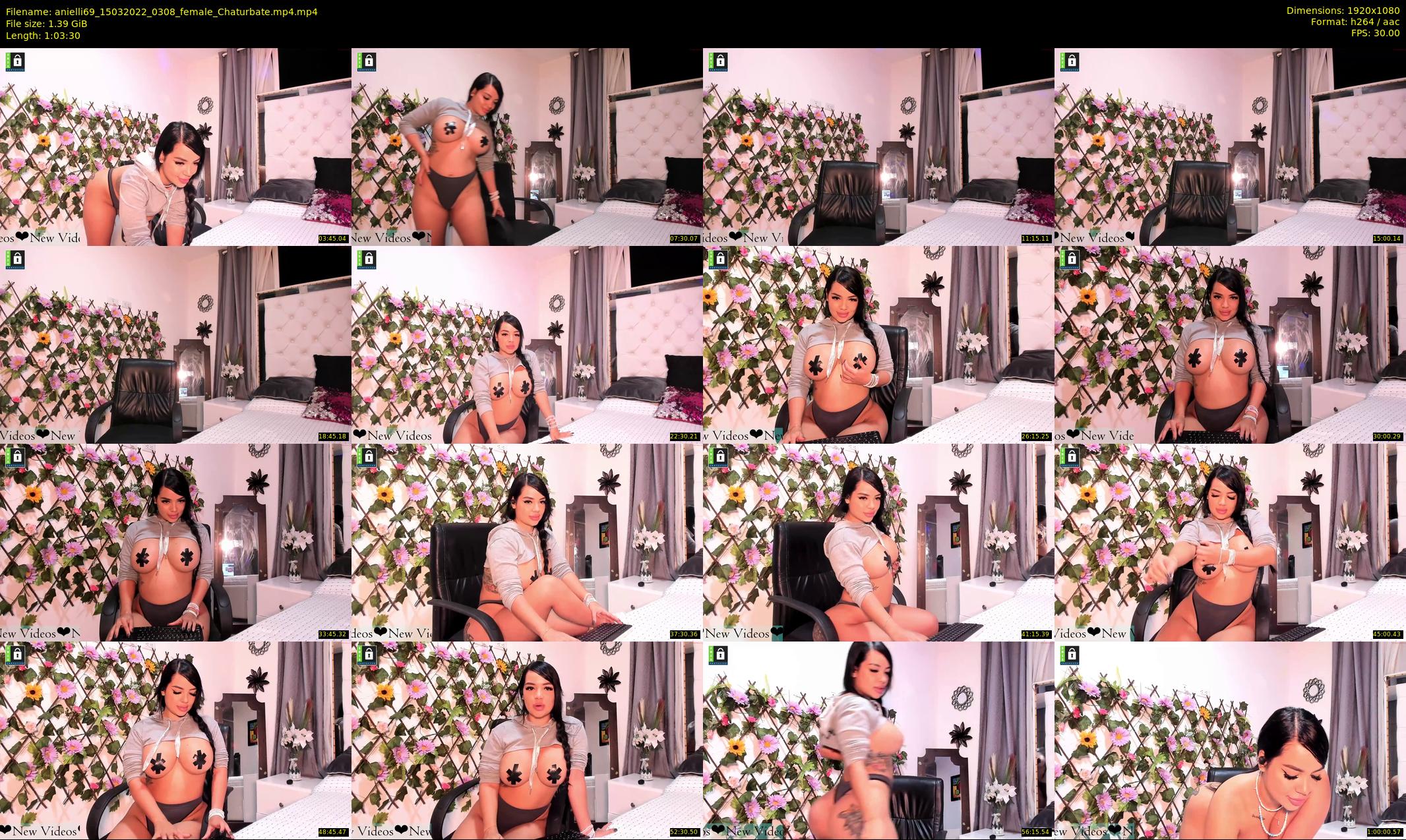 anielli69 — 64 minute Chaturbate female cam show recording, 1080p, Mar 15, 2022