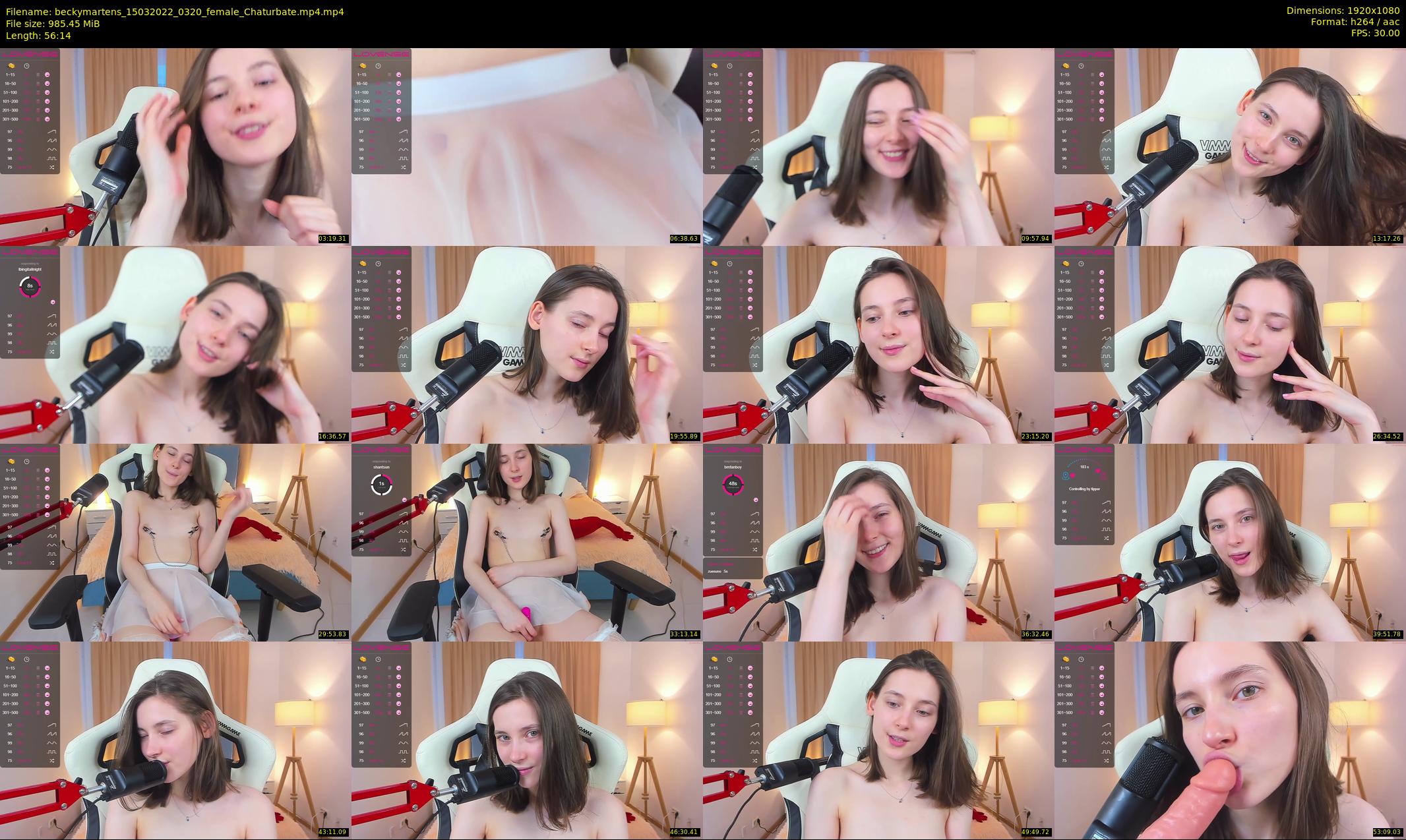 beckymartens — 57 minute Chaturbate female cam show recording, 1080p, Mar 15, 2022