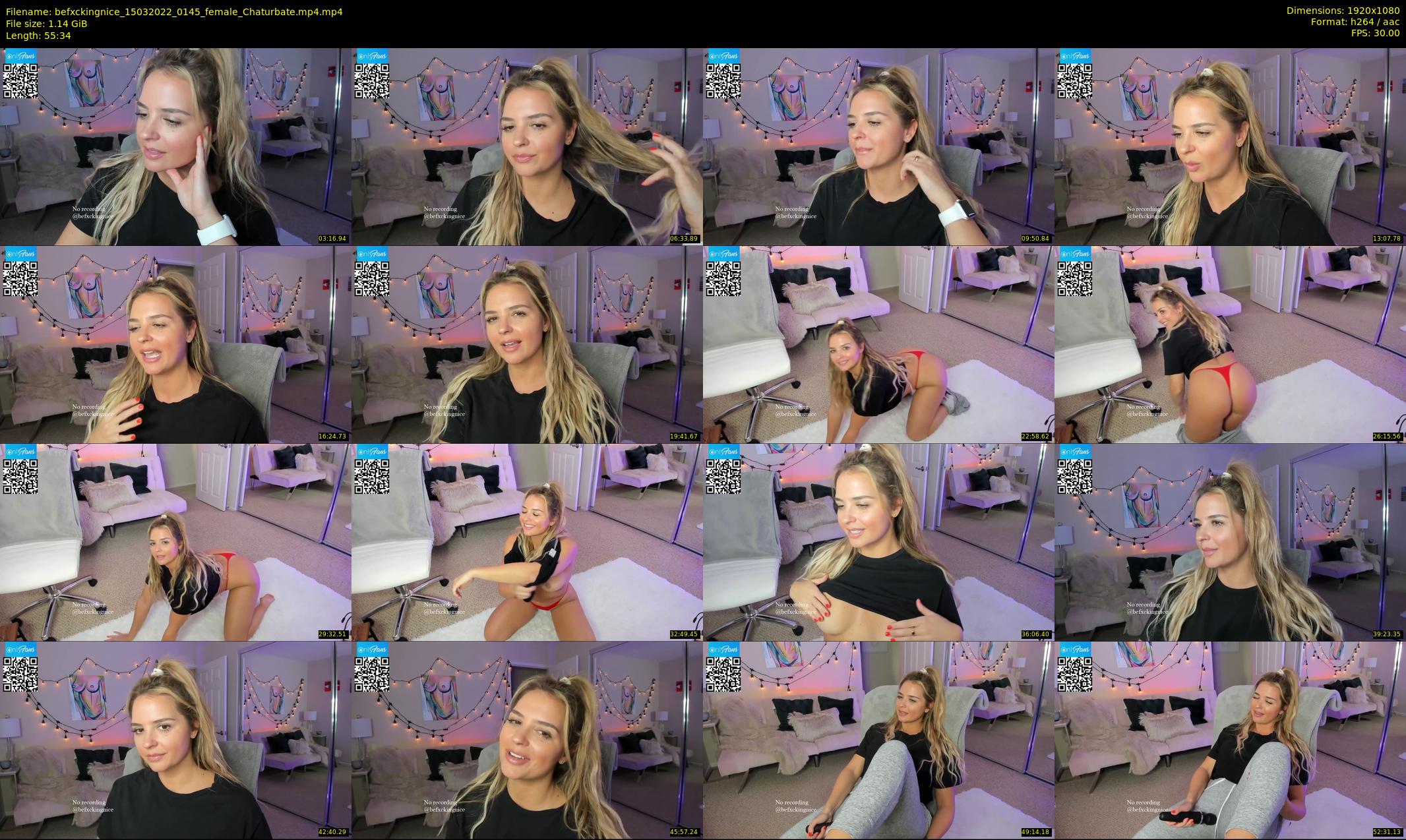 befxckingnice — 56 minute Chaturbate female cam show recording, 1080p, Mar 15, 2022