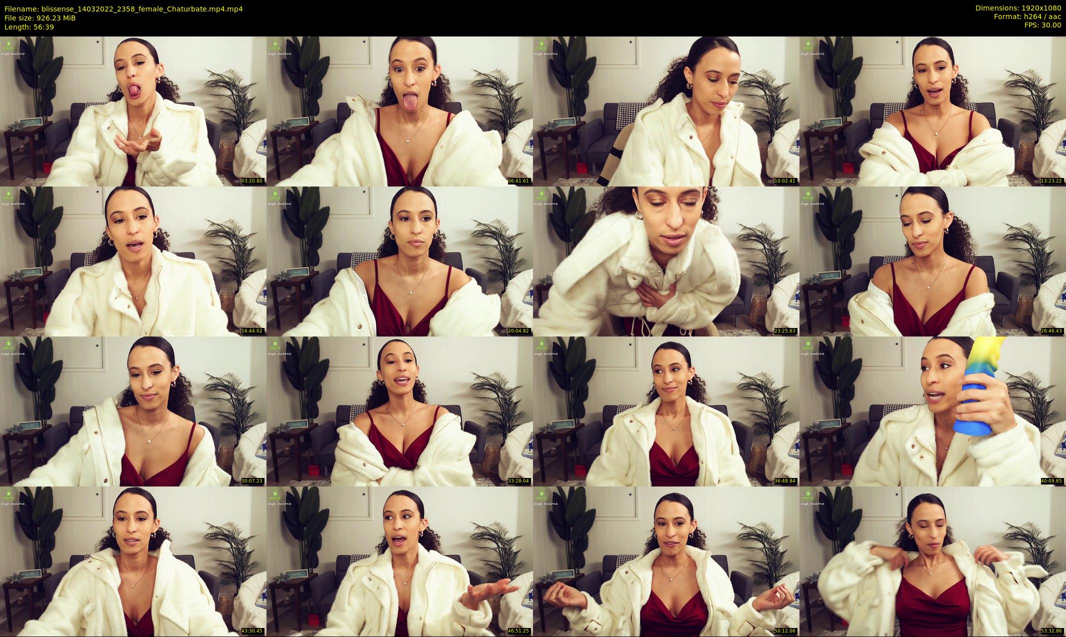 blissense — 57 minute Chaturbate female cam show recording, 1080p, Mar 14, 2022
