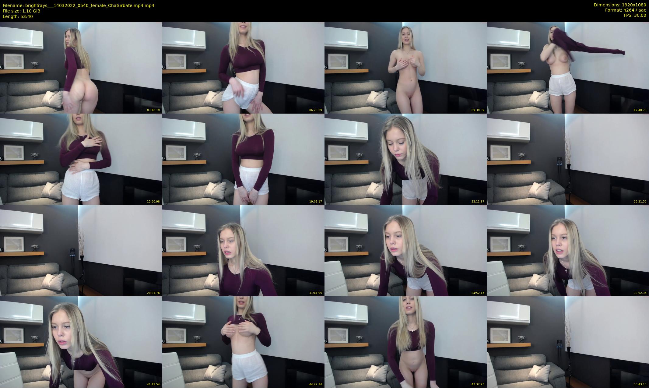 brightrays__ — 54 minute Chaturbate female cam show recording, 1080p, Mar 14, 2022