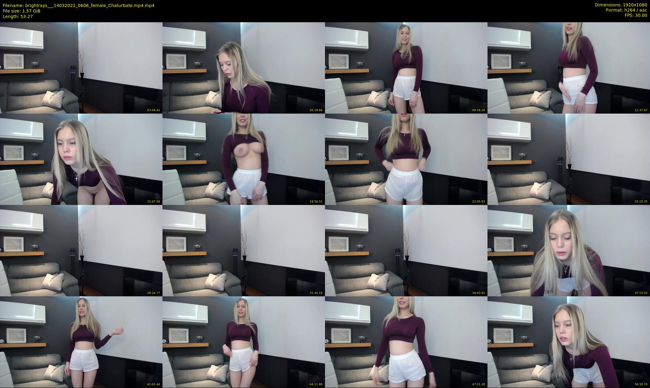 brightrays__ — 54 minute Chaturbate female cam show recording, 1080p, Mar 14, 2022