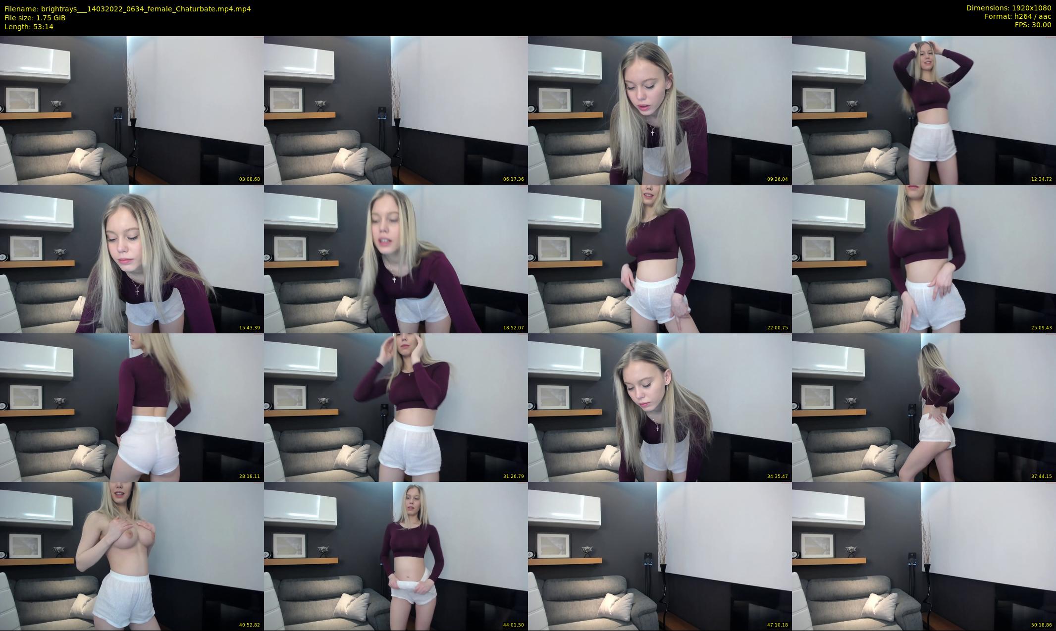 brightrays__ — 54 minute Chaturbate female cam show recording, 1080p, Mar 14, 2022