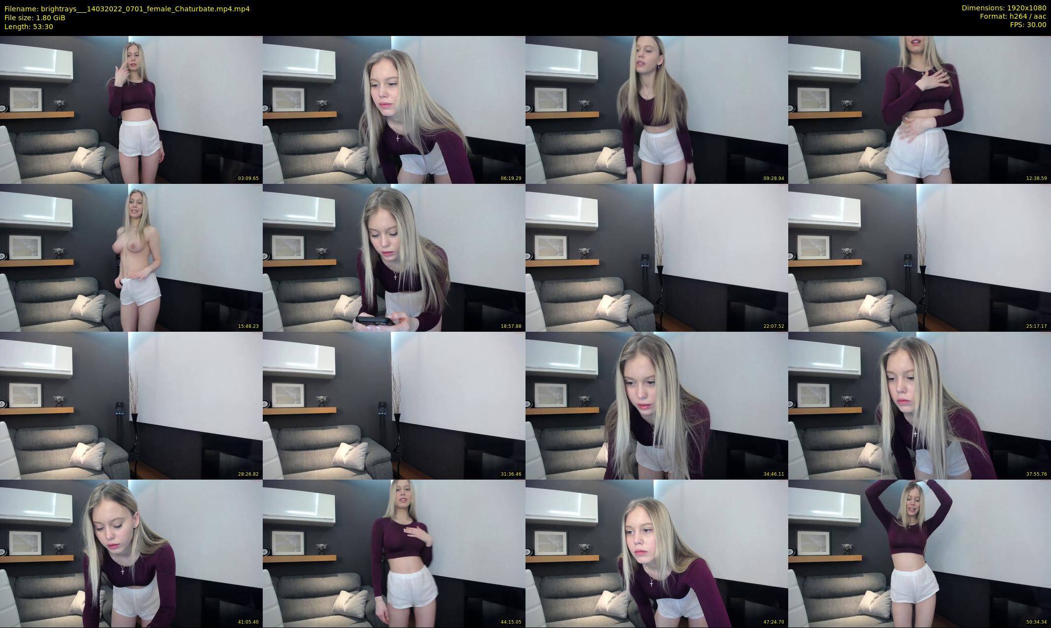 brightrays__ — 54 minute Chaturbate female cam show recording, 1080p, Mar 14, 2022