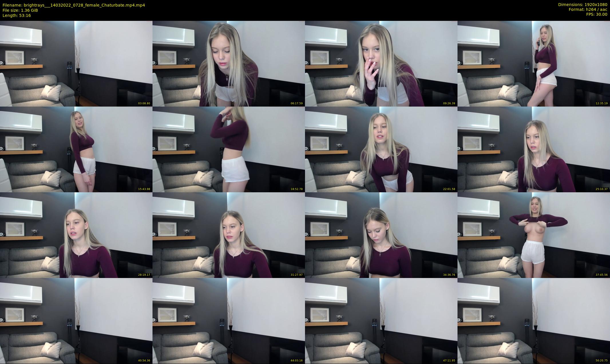 brightrays__ — 54 minute Chaturbate female cam show recording, 1080p, Mar 14, 2022