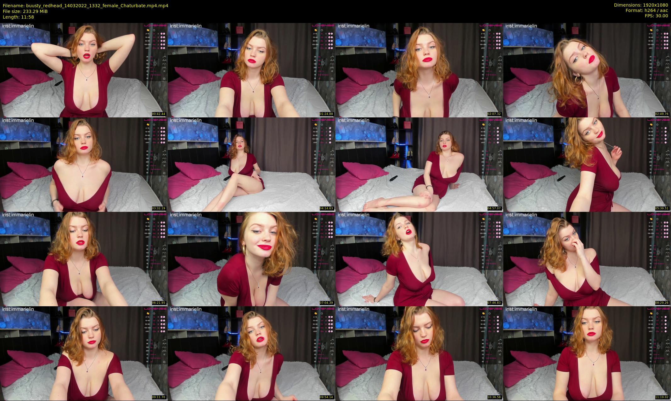 buusty_redhead — 12 minute Chaturbate female cam show recording, 1080p, Mar 14, 2022