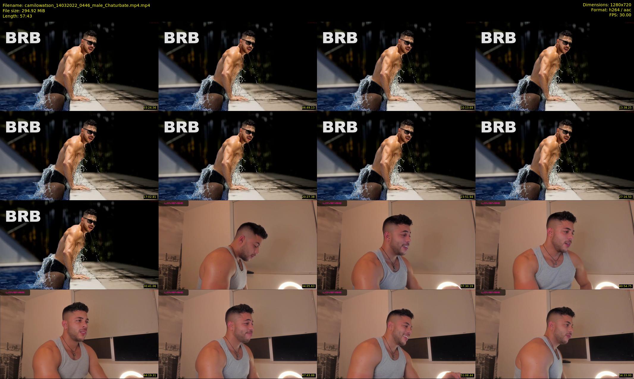 camilowatson — 58 minute Chaturbate male cam show recording, 720p, Mar 14, 2022