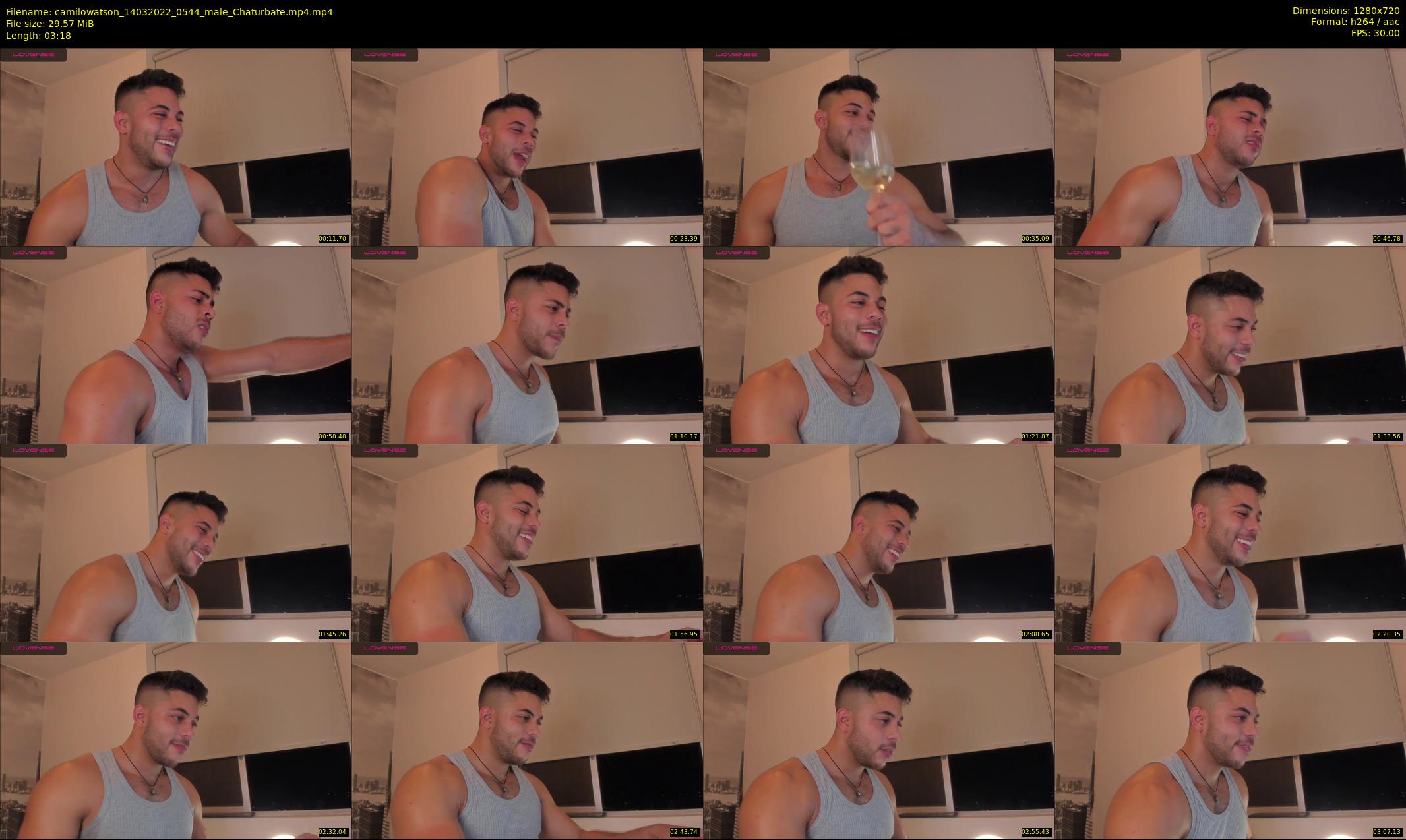 camilowatson — 4 minute Chaturbate male cam show recording, 720p, Mar 14, 2022
