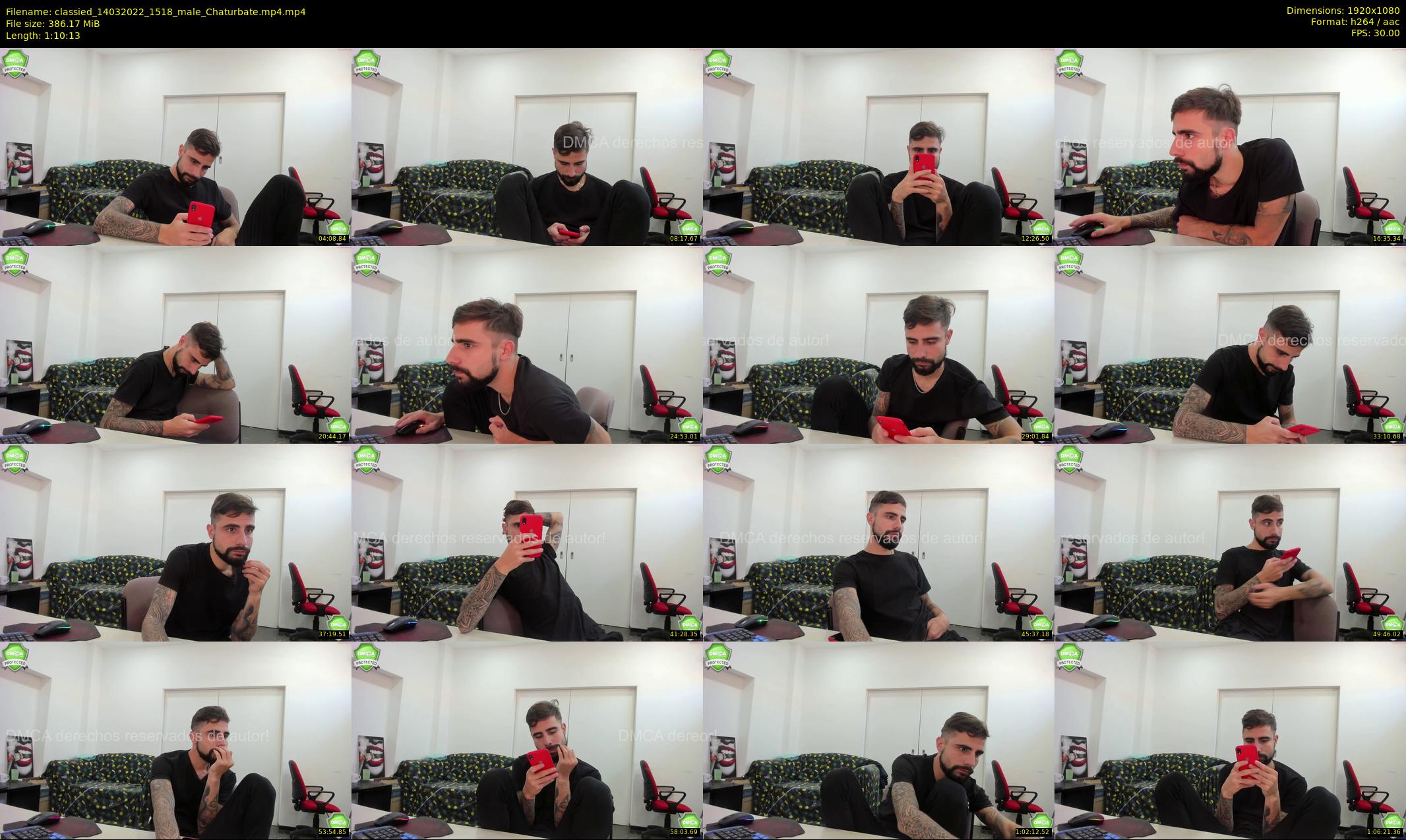 classied — 71 minute Chaturbate male cam show recording, 1080p, Mar 14, 2022