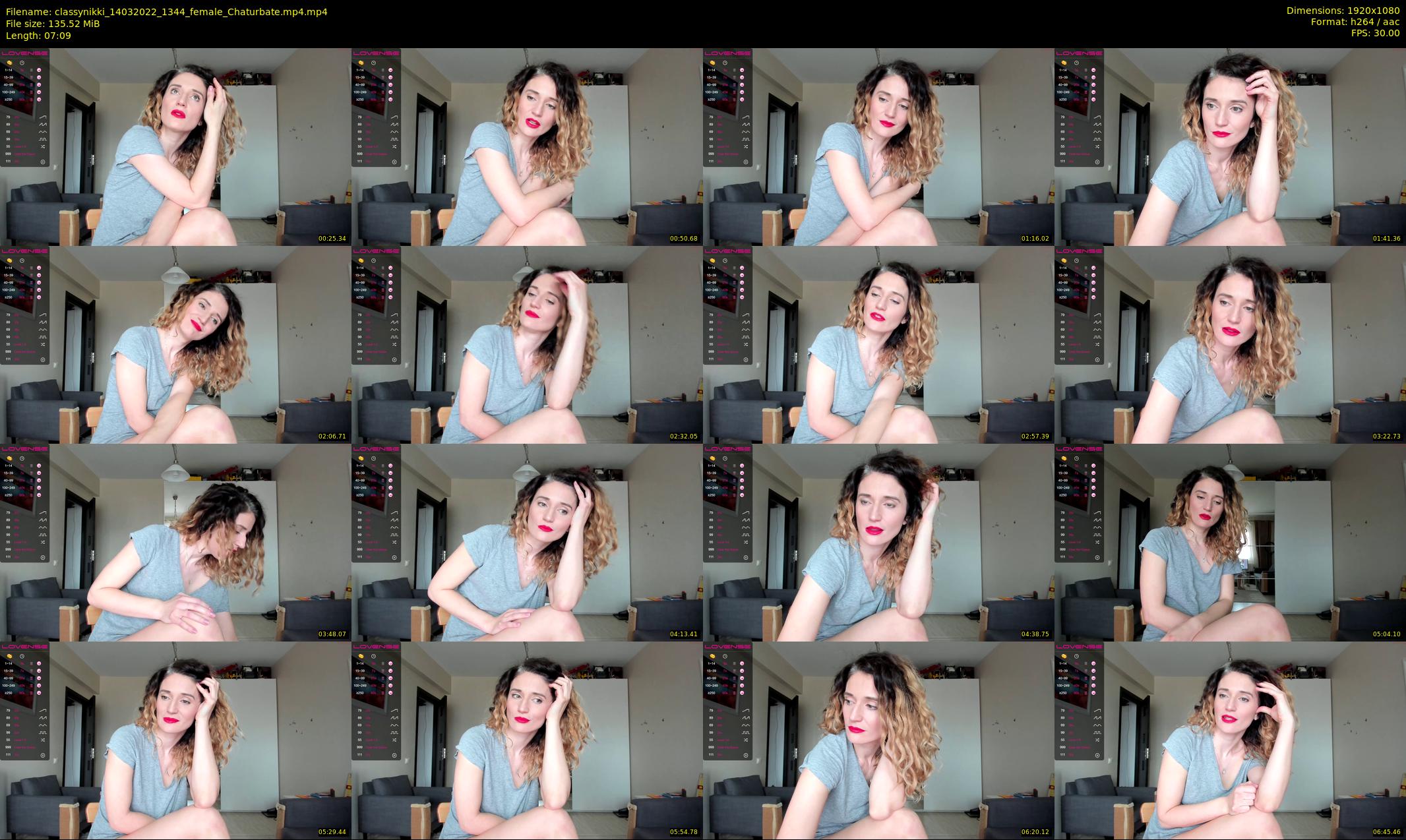 classynikki — 8 minute Chaturbate female cam show recording, 1080p, Mar 14, 2022