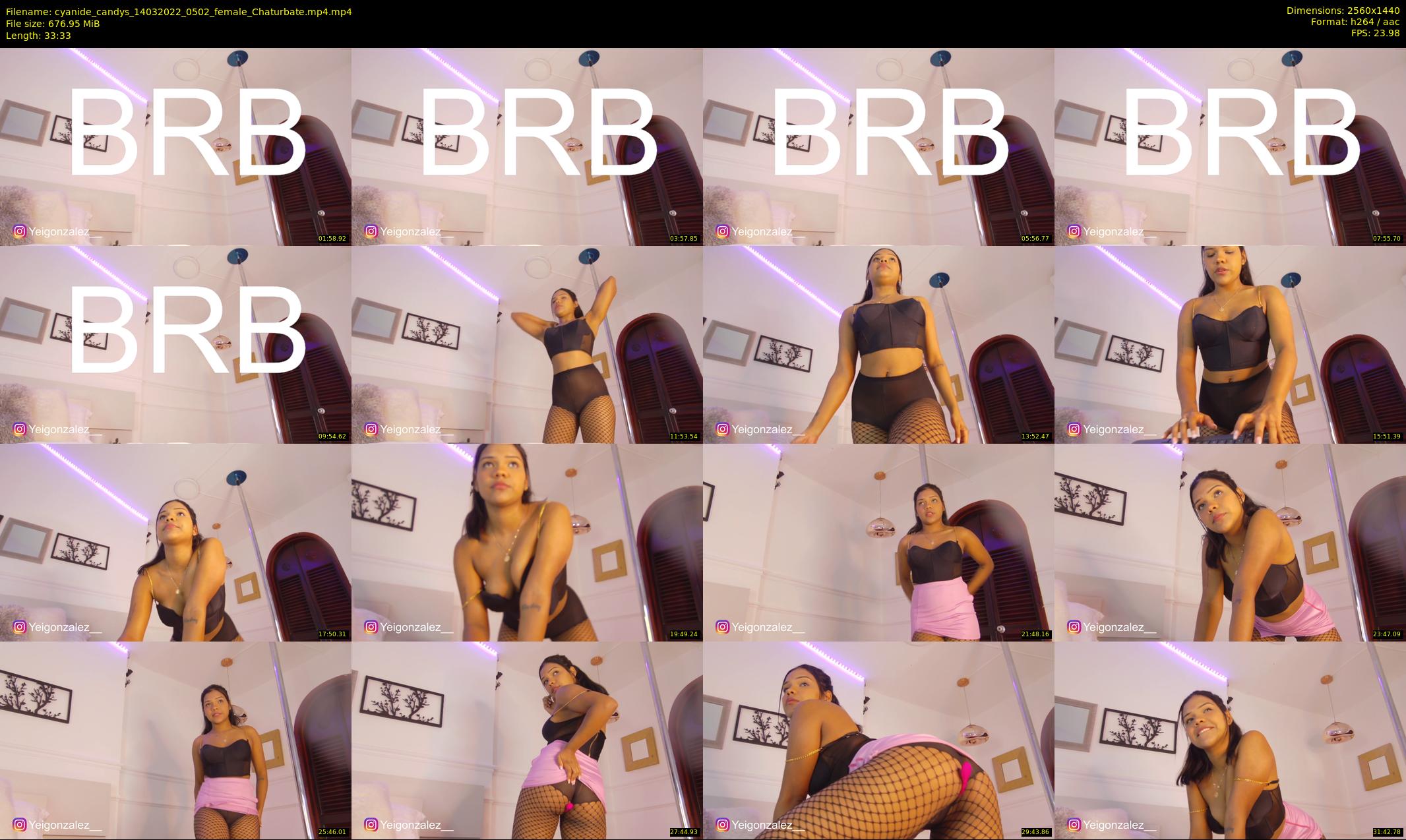 cyanide_candys — 34 minute Chaturbate female cam show recording, 1080p, Mar 14, 2022