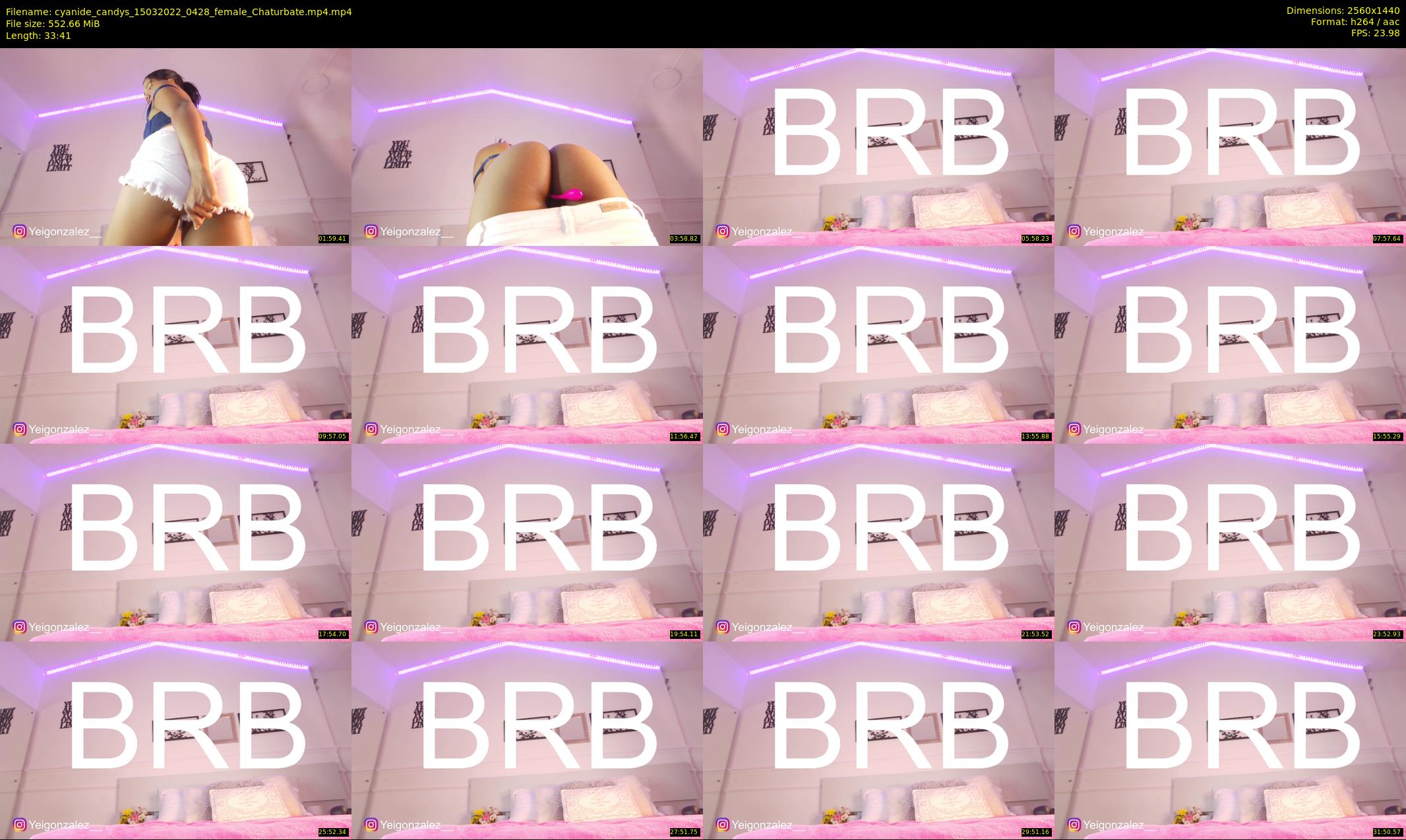 cyanide_candys — 34 minute Chaturbate female cam show recording, 1080p, Mar 15, 2022