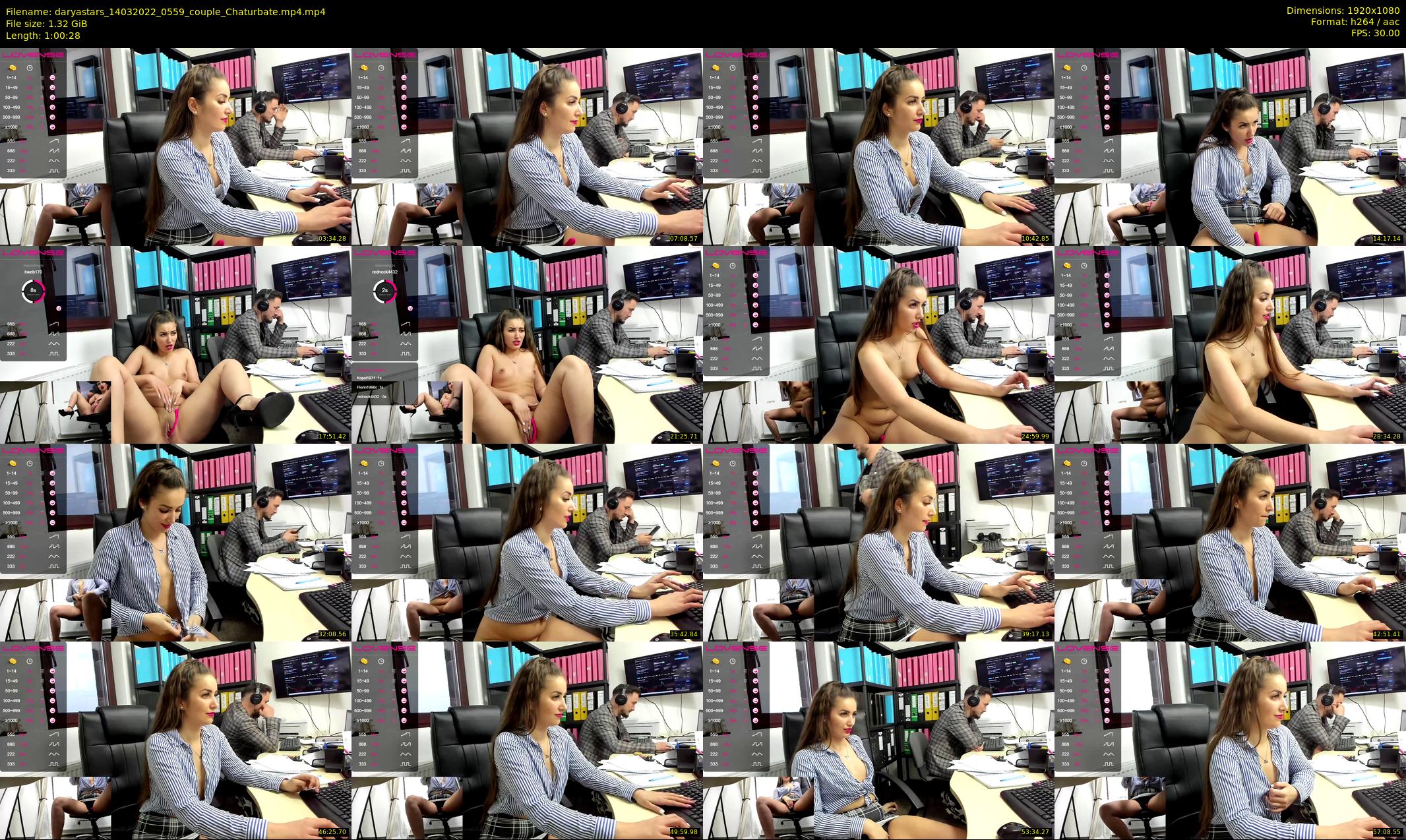 daryastars — 61 minute Chaturbate couple cam show recording, 1080p, Mar 14, 2022