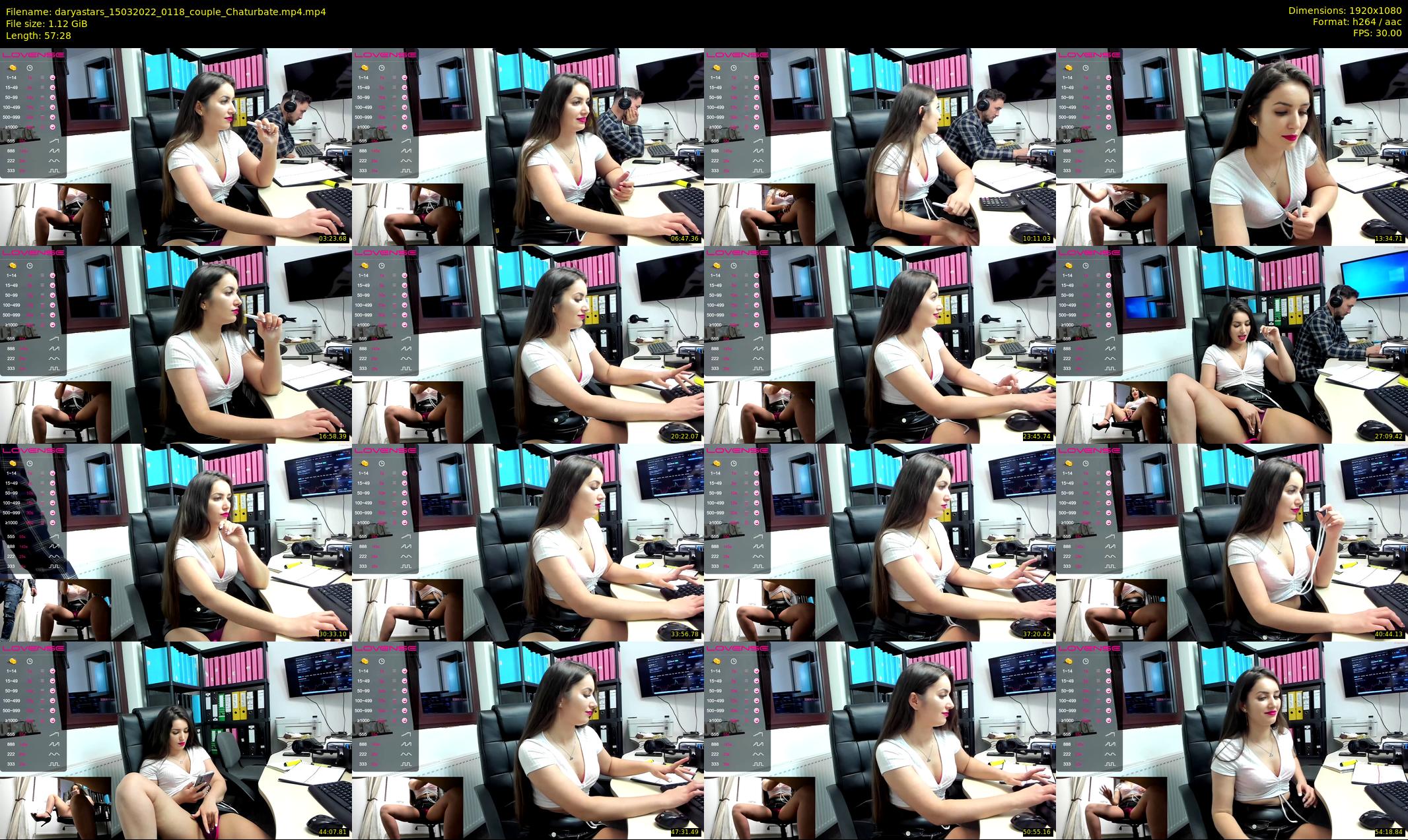 daryastars — 58 minute Chaturbate couple cam show recording, 1080p, Mar 15, 2022