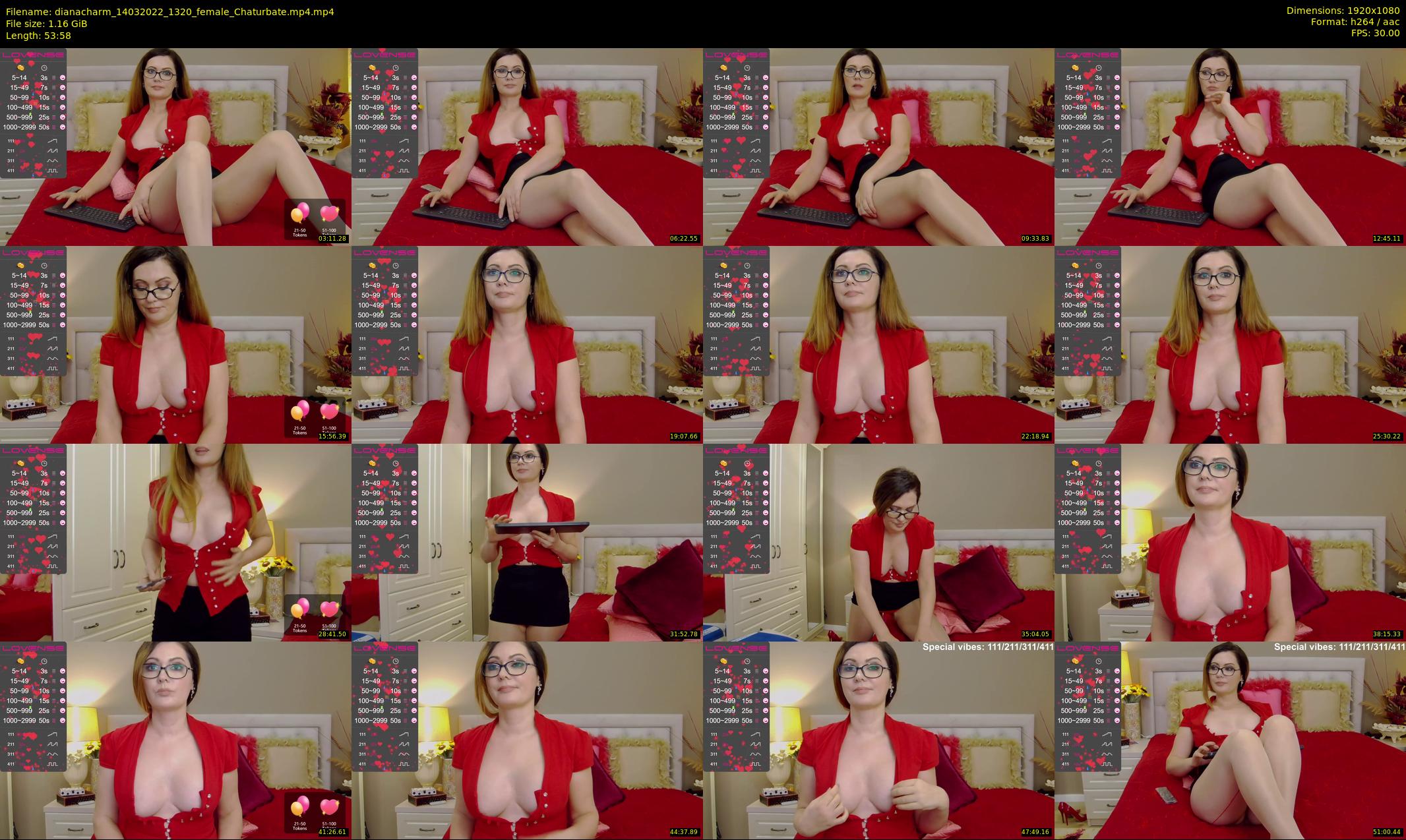 dianacharm — 54 minute Chaturbate female cam show recording, 1080p, Mar 14, 2022