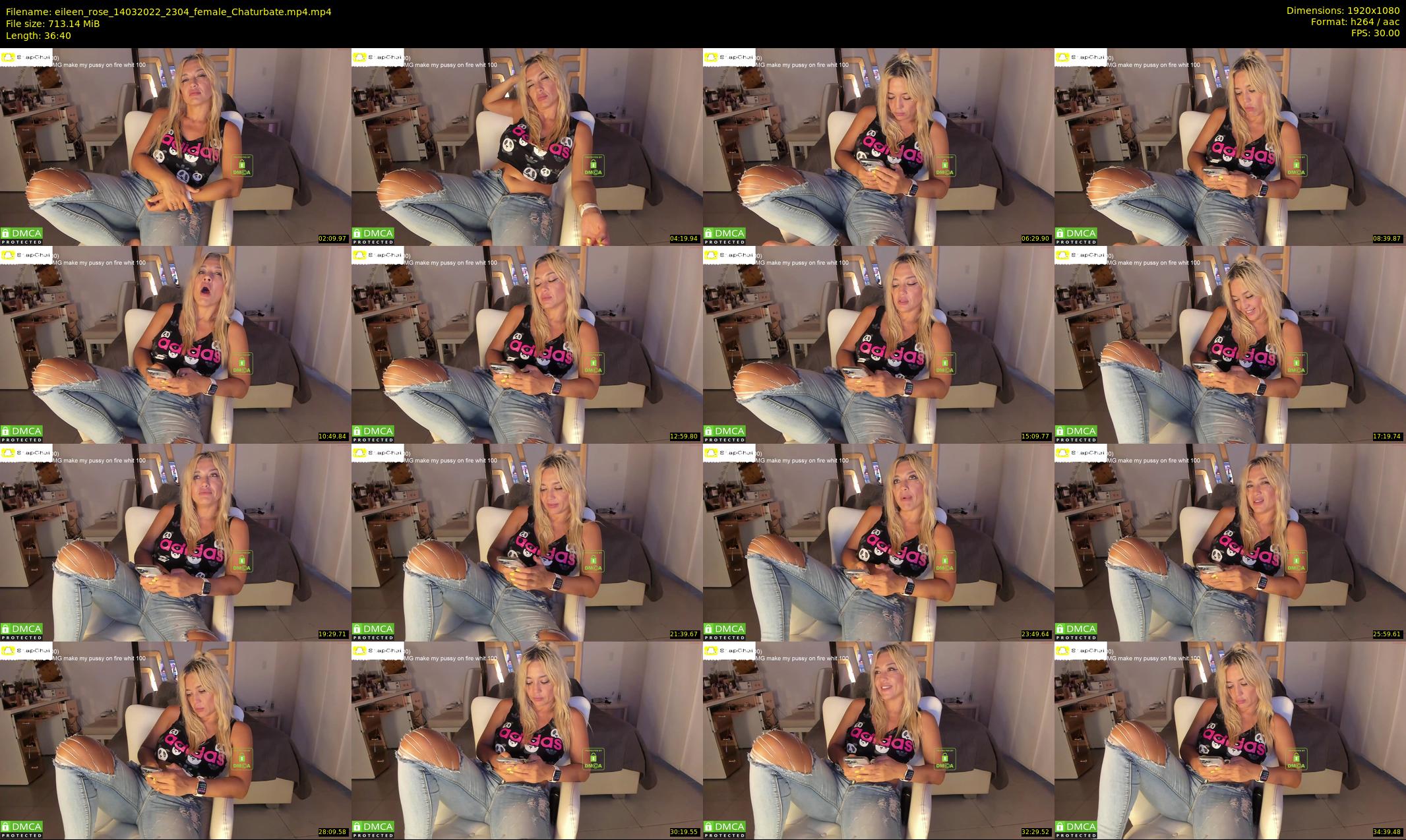 eileen_rose — 37 minute Chaturbate female cam show recording, 1080p, Mar 14, 2022