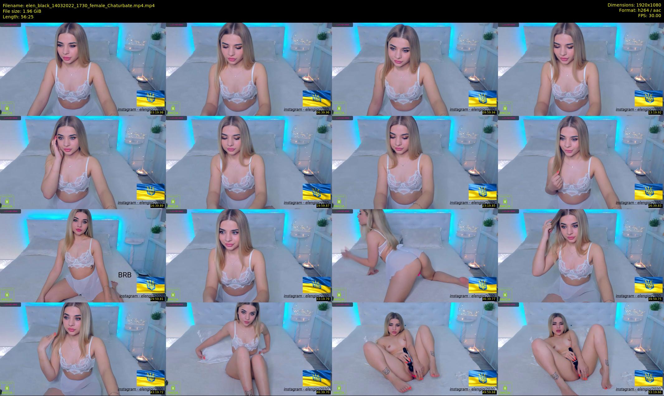 elen_black — 57 minute Chaturbate female cam show recording, 1080p, Mar 14, 2022
