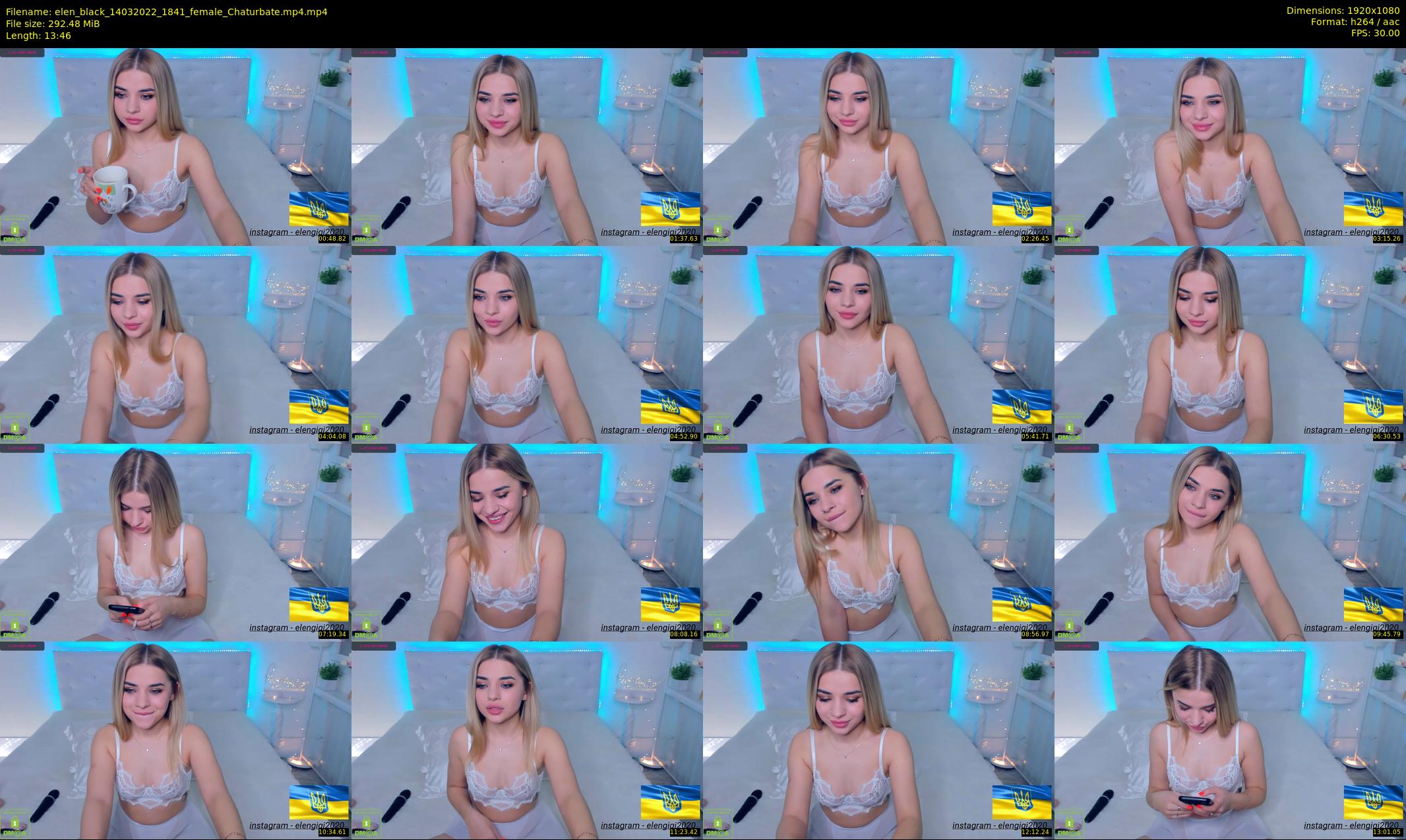elen_black — 14 minute Chaturbate female cam show recording, 1080p, Mar 14, 2022