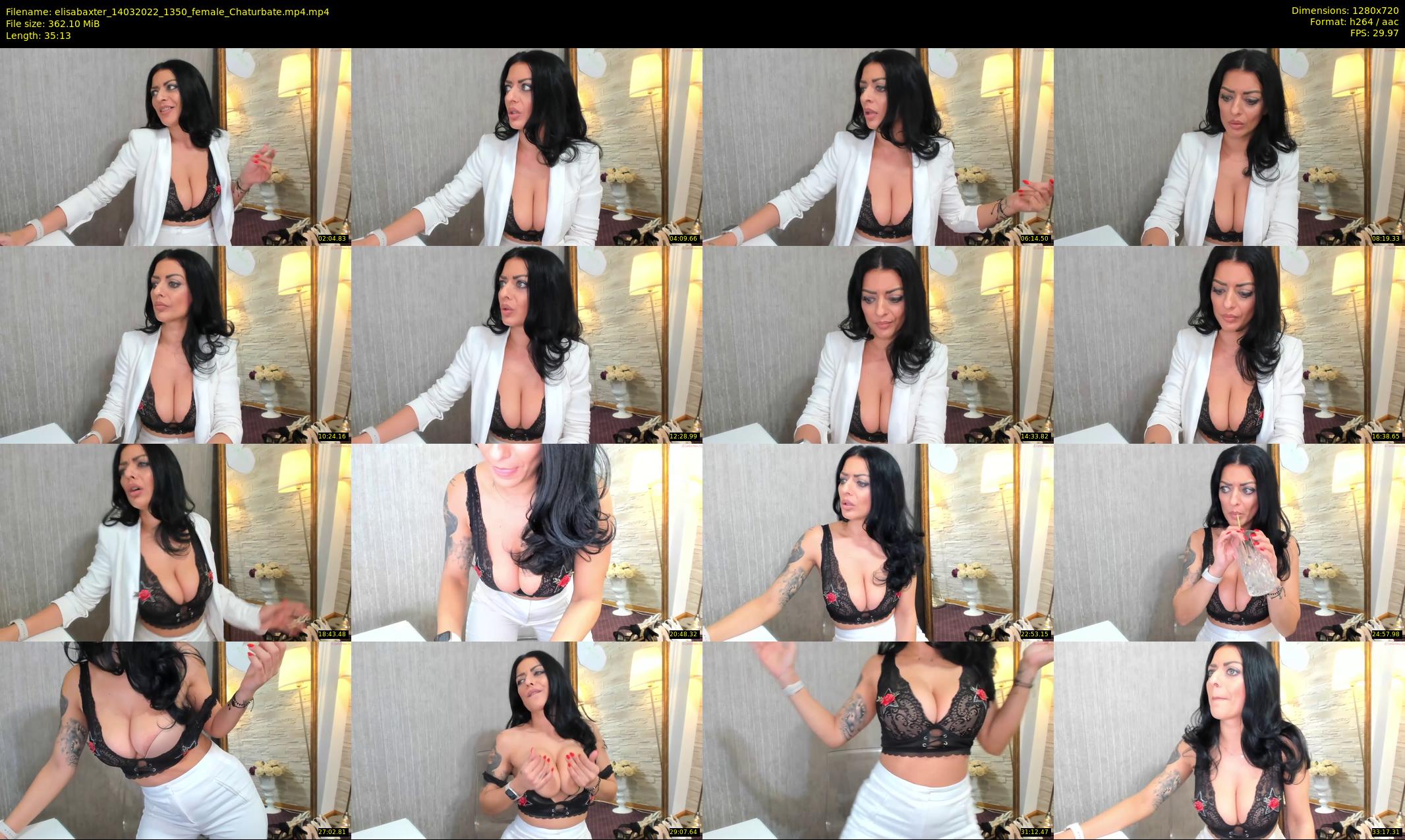 elisabaxter — 36 minute Chaturbate female cam show recording, 720p, Mar 14, 2022