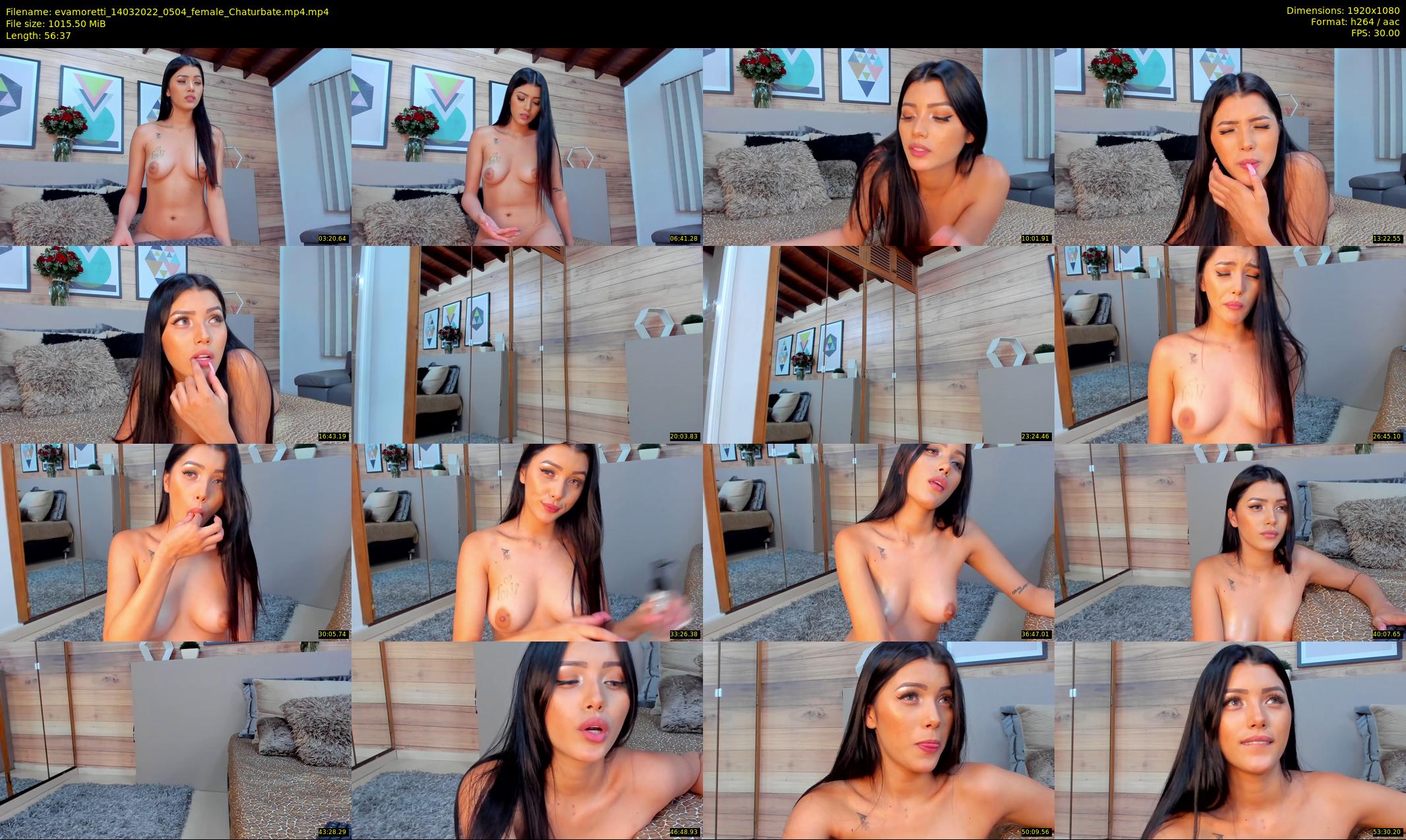 evamoretti — 57 minute Chaturbate female cam show recording, 1080p, Mar 14, 2022