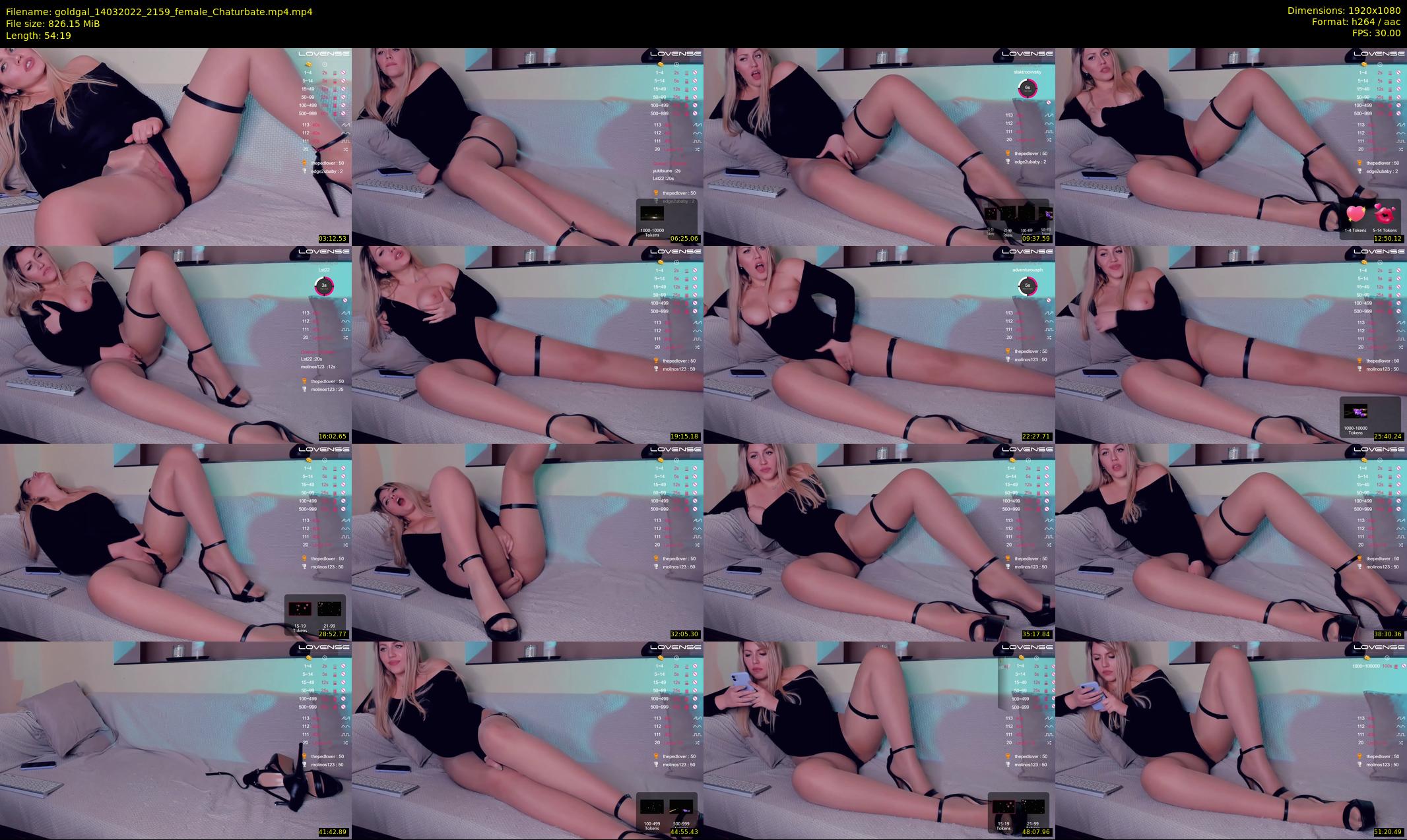 goldgal — 55 minute Chaturbate female cam show recording, 1080p, Mar 14, 2022