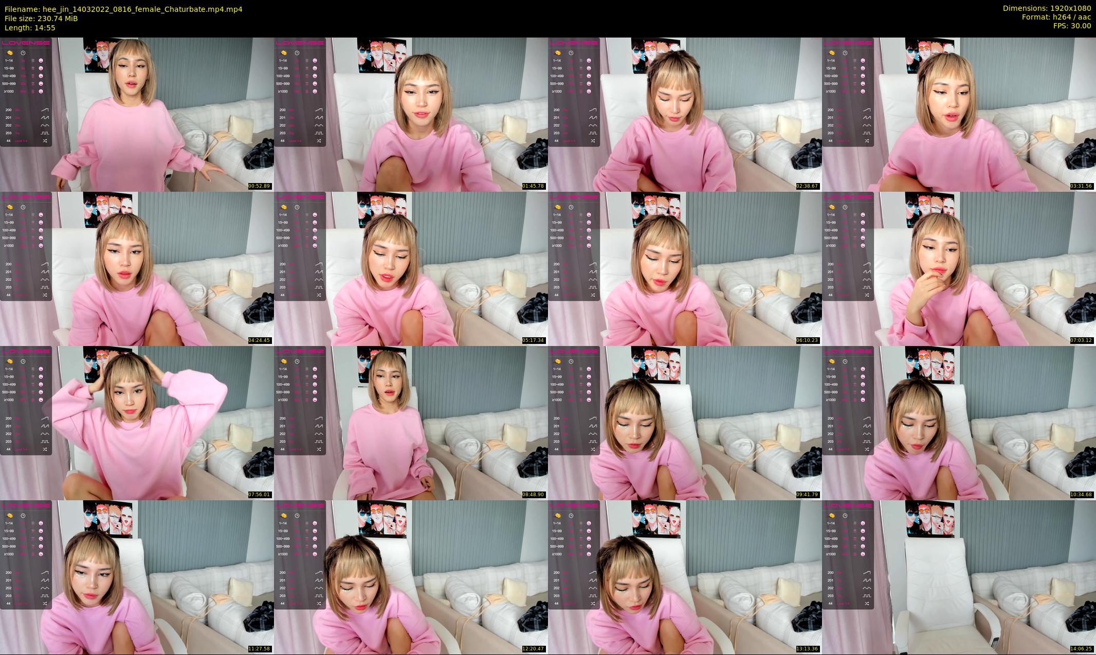 hee_jin — 15 minute Chaturbate female cam show recording, 1080p, Mar 14, 2022