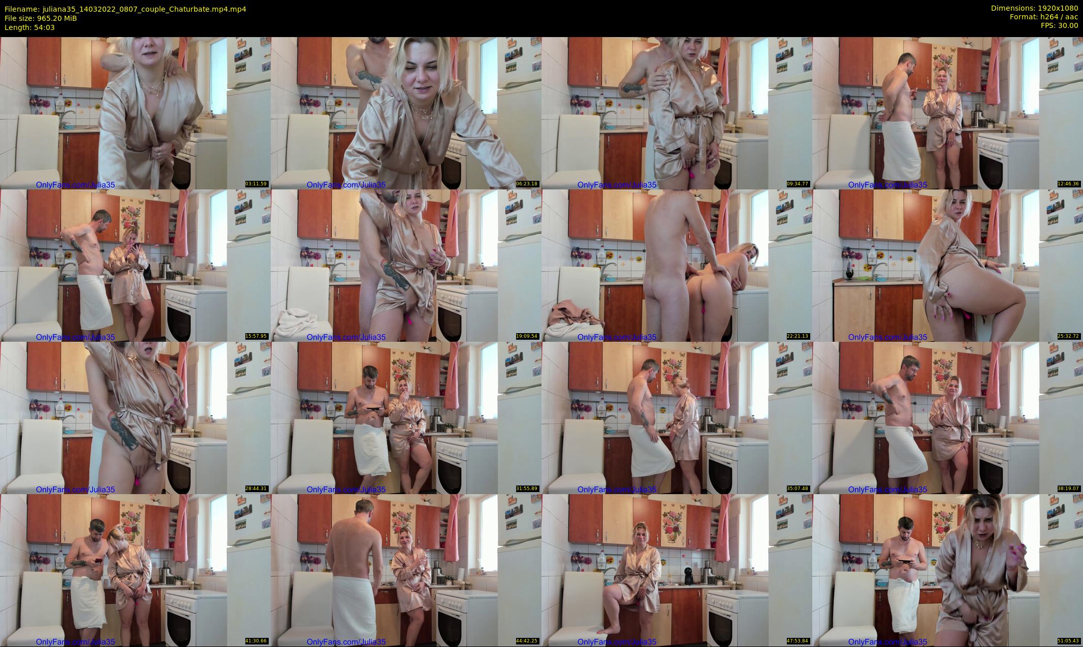 juliana35 — 55 minute Chaturbate couple cam show recording, 1080p, Mar 14, 2022